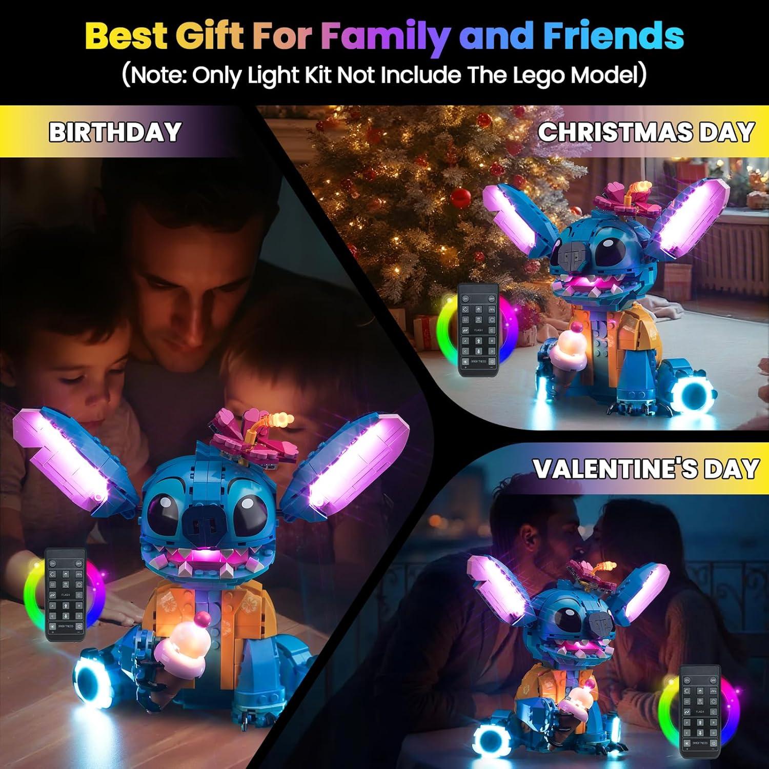 Kit de Luz LED Hilighting para LEGO 43249 Stitch - Control Remoto