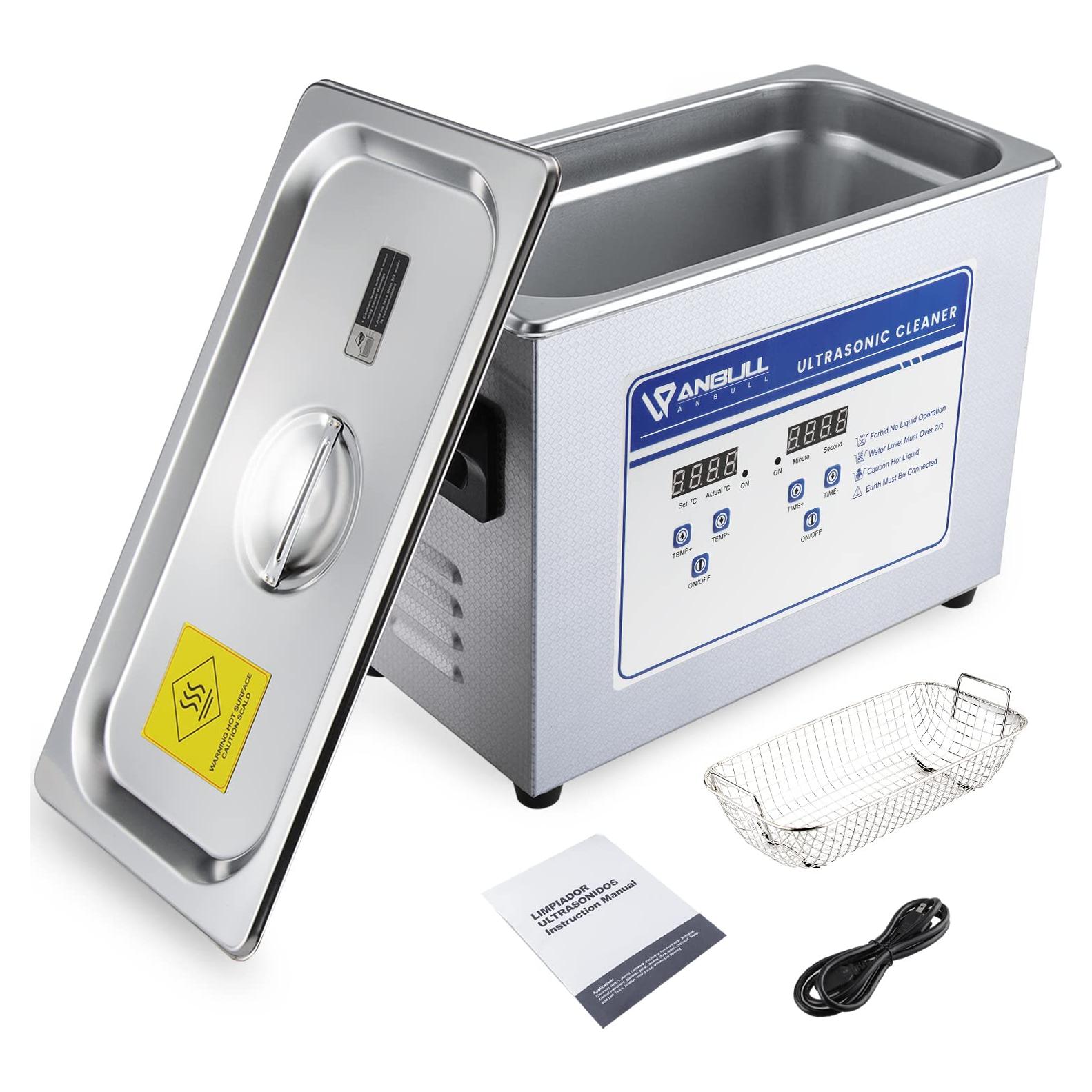 Limpiador Ultrasónico Anbull 4.5L 180W Acero Inoxidable