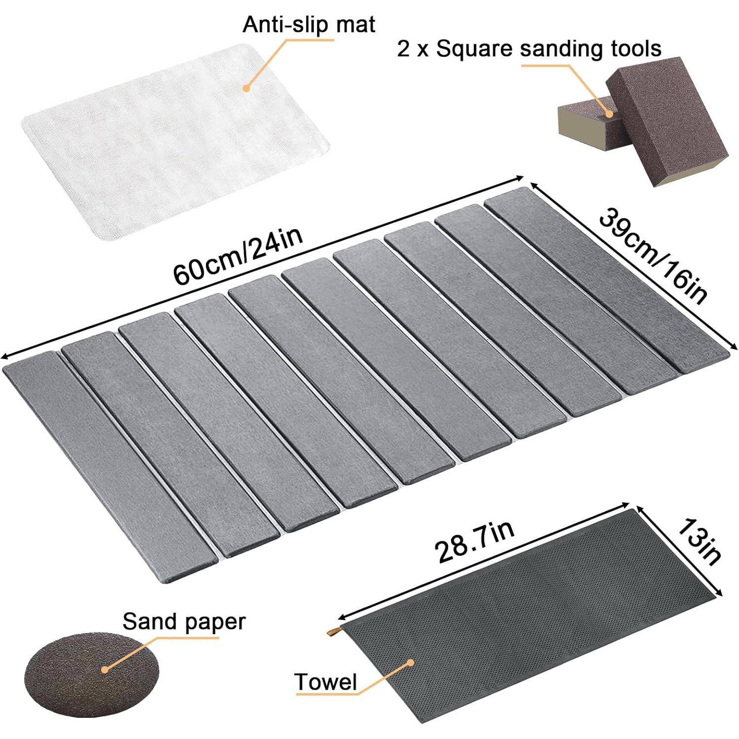 Alfombrilla de Secado de Platos GREAPA 61x40.6cm Gris Oscuro