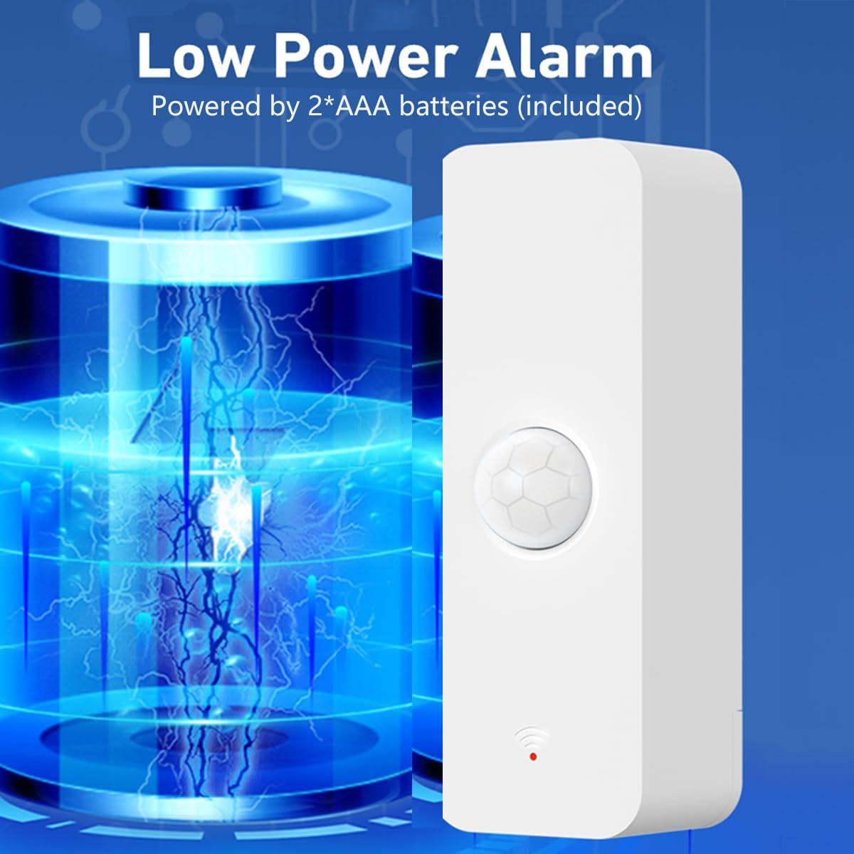 Sensor de Movimiento PIR WiFi Gaoducash 12m Inalámbrico