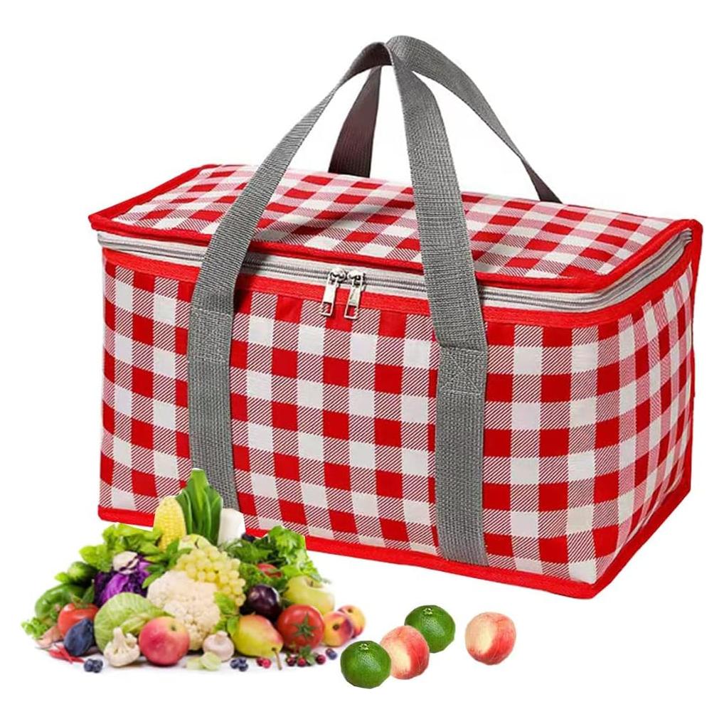 Bolsa de Picnic Aislada PUPOPIK 24L Roja Plegable para Playa