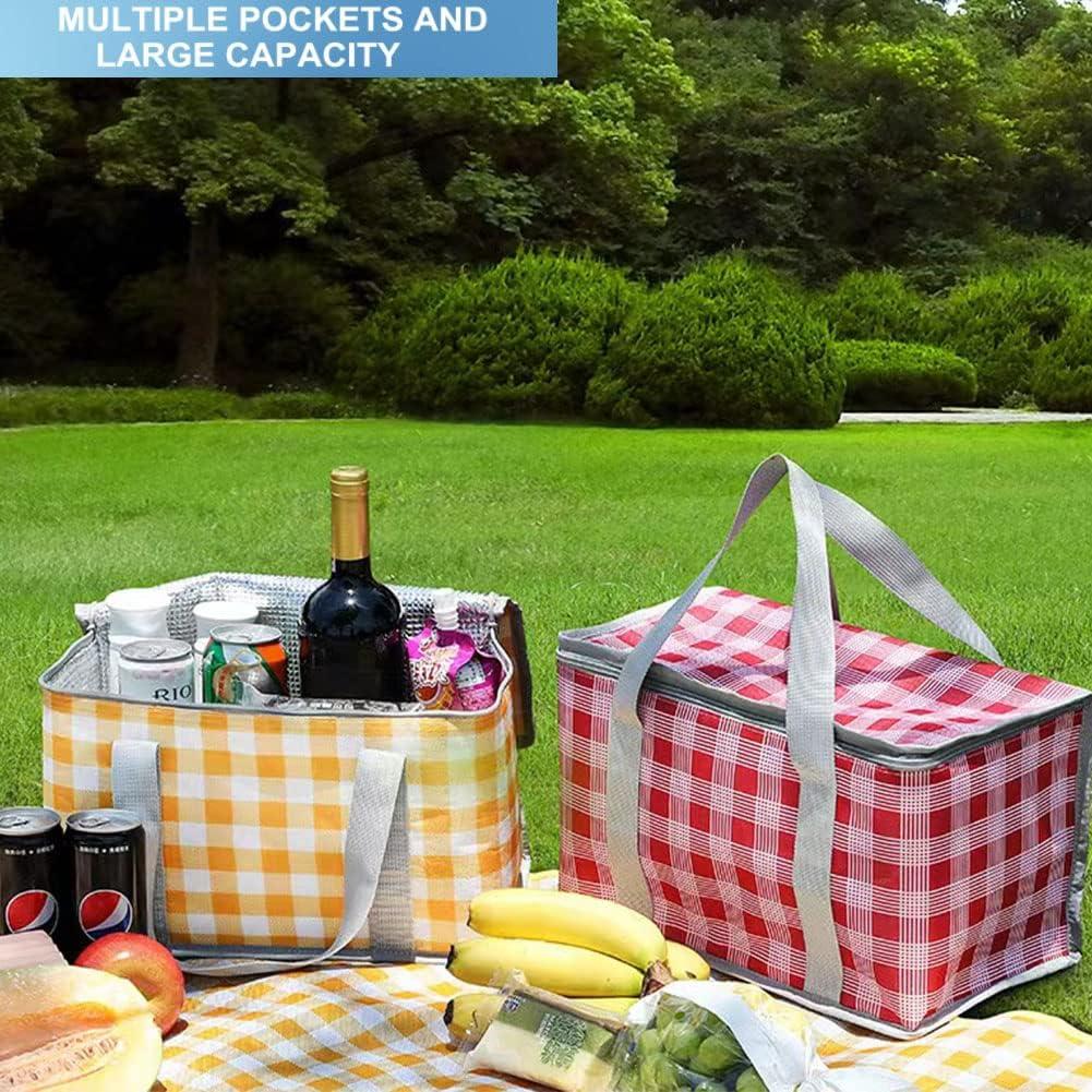 Bolsa de Picnic Aislada PUPOPIK 24L Roja Plegable para Playa