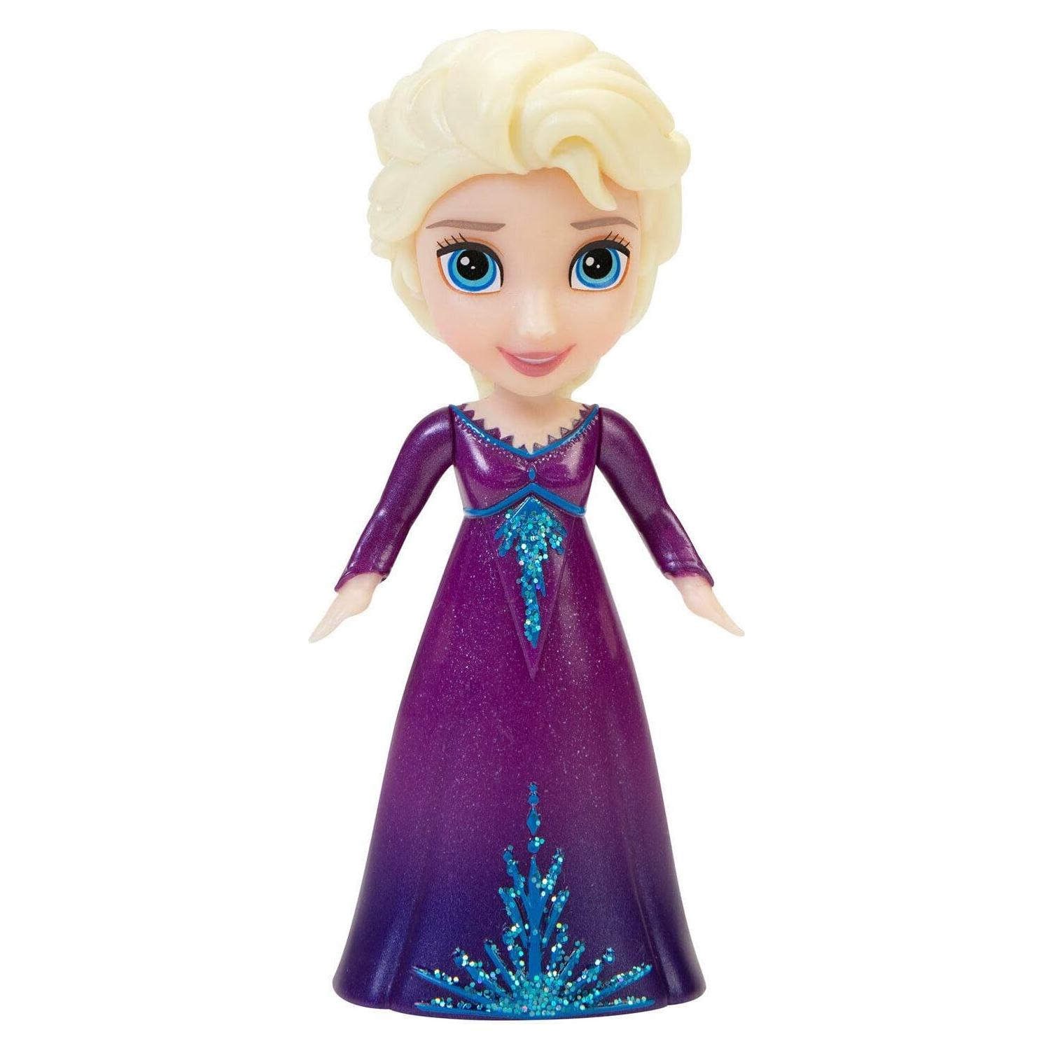 Muñeca Mini Elsa Disney Frozen II 7.62 cm Vestido Morado