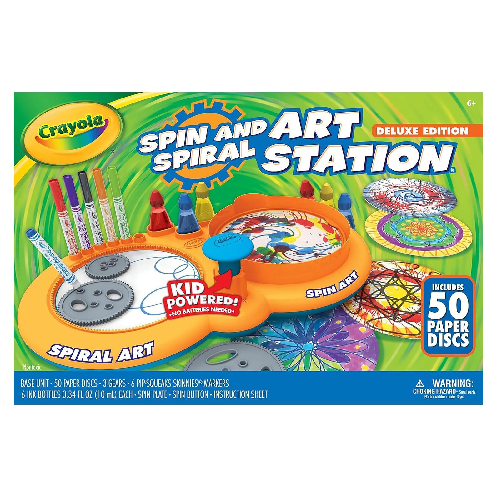 Kit de Manualidades Crayola Spin & Spiral Deluxe - Arte para Niños