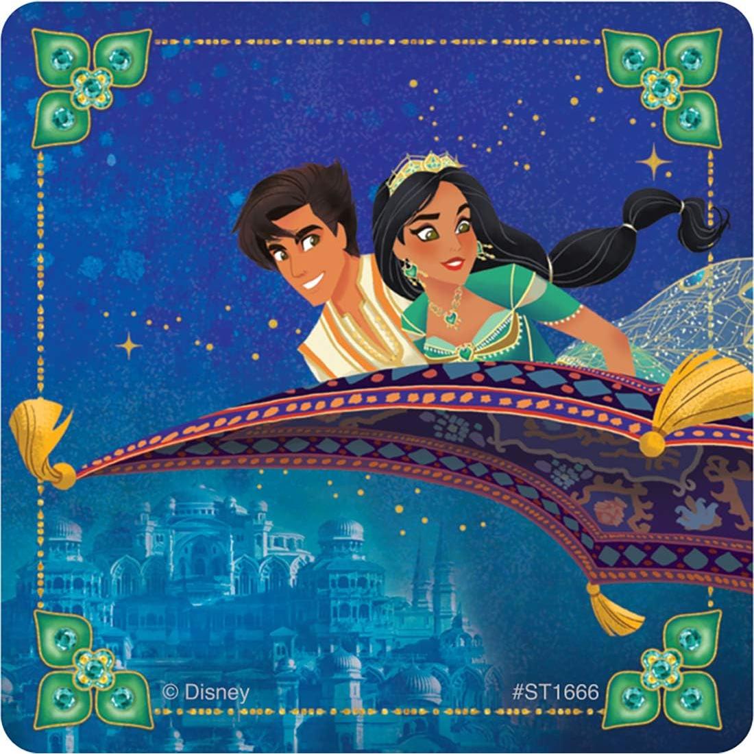 Stickers Princesa Jasmine SmileMakers - 100 Piezas Hipoalergénicos