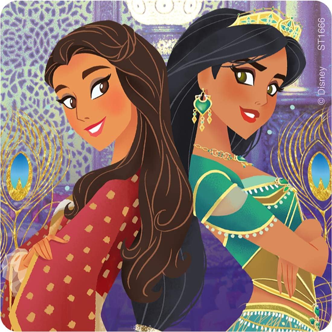 Stickers Princesa Jasmine SmileMakers - 100 Piezas Hipoalergénicos