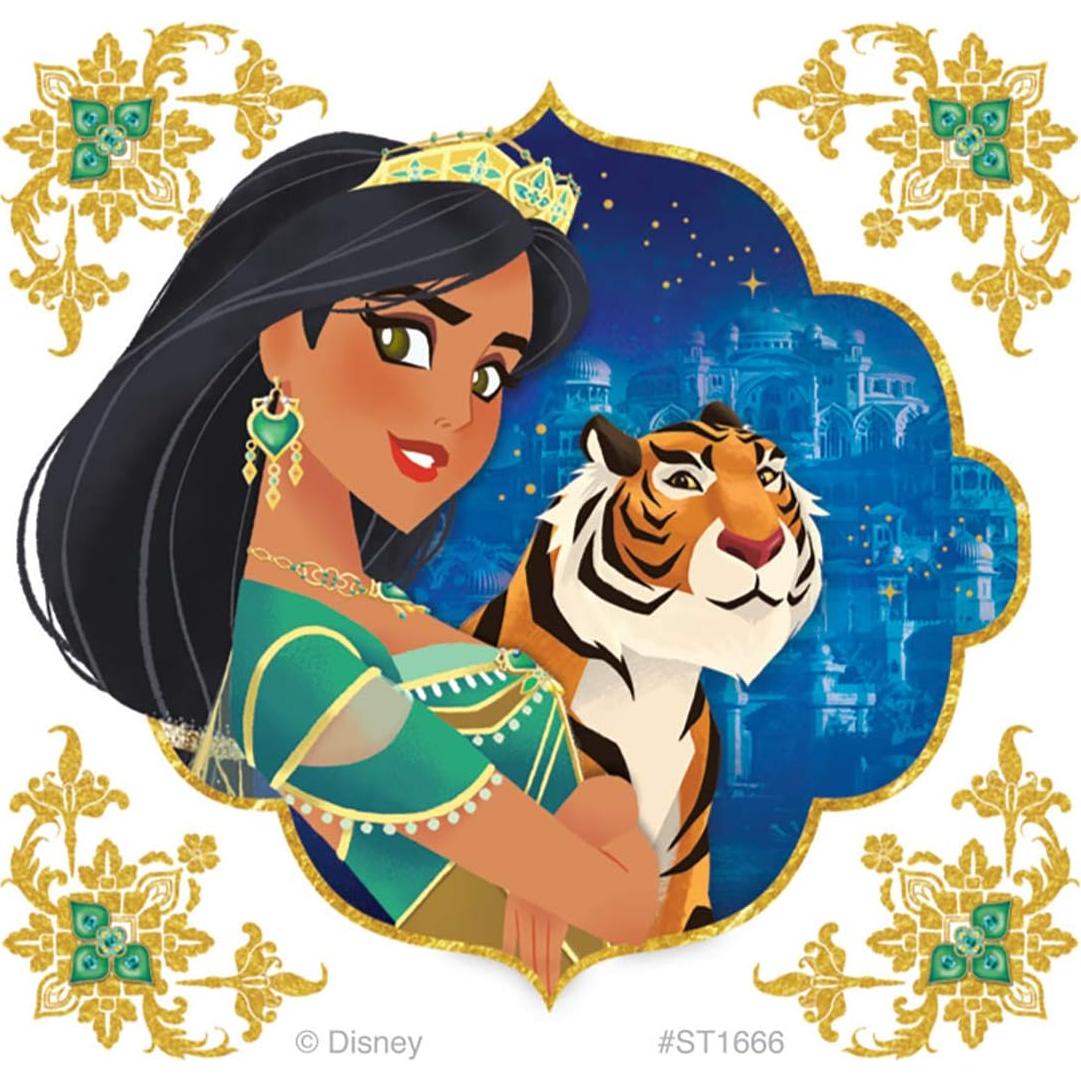 Stickers Princesa Jasmine SmileMakers - 100 Piezas Hipoalergénicos