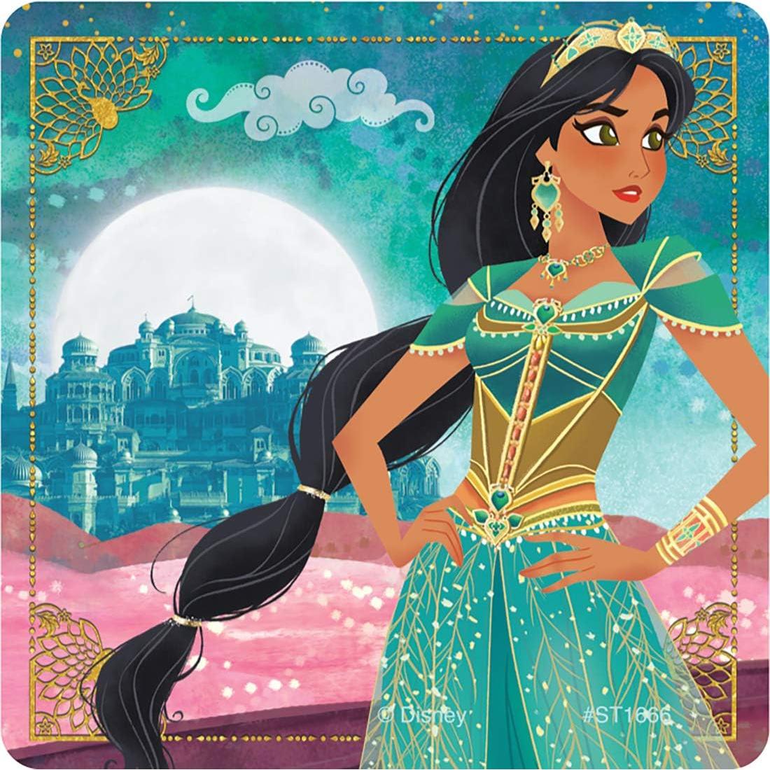 Stickers Princesa Jasmine SmileMakers - 100 Piezas Hipoalergénicos
