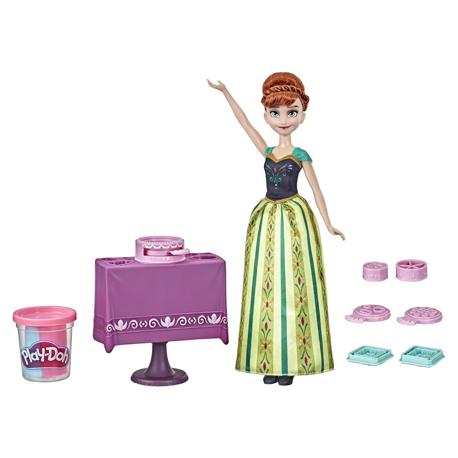 Decorador de Postres Play-Doh Anna Frozen con Muñeca Moda