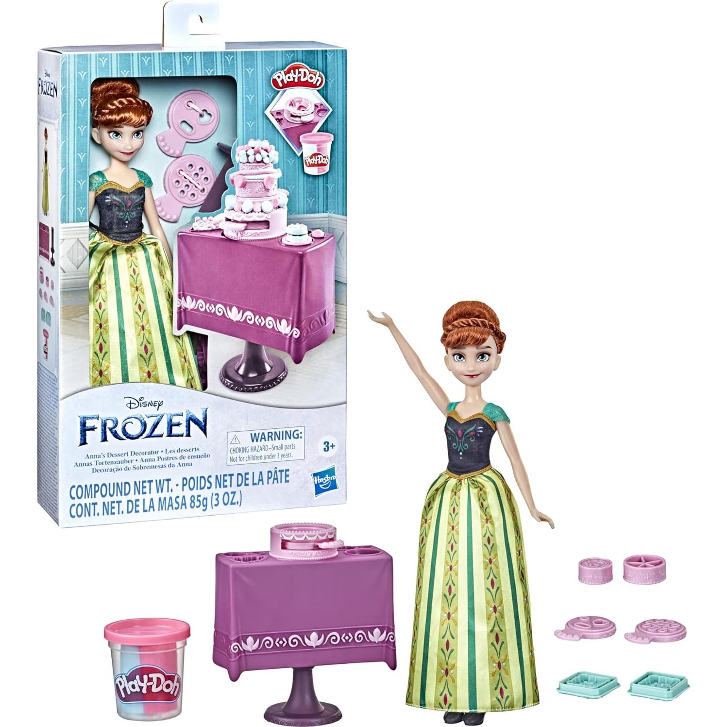 Decorador de Postres Play-Doh Anna Frozen con Muñeca Moda