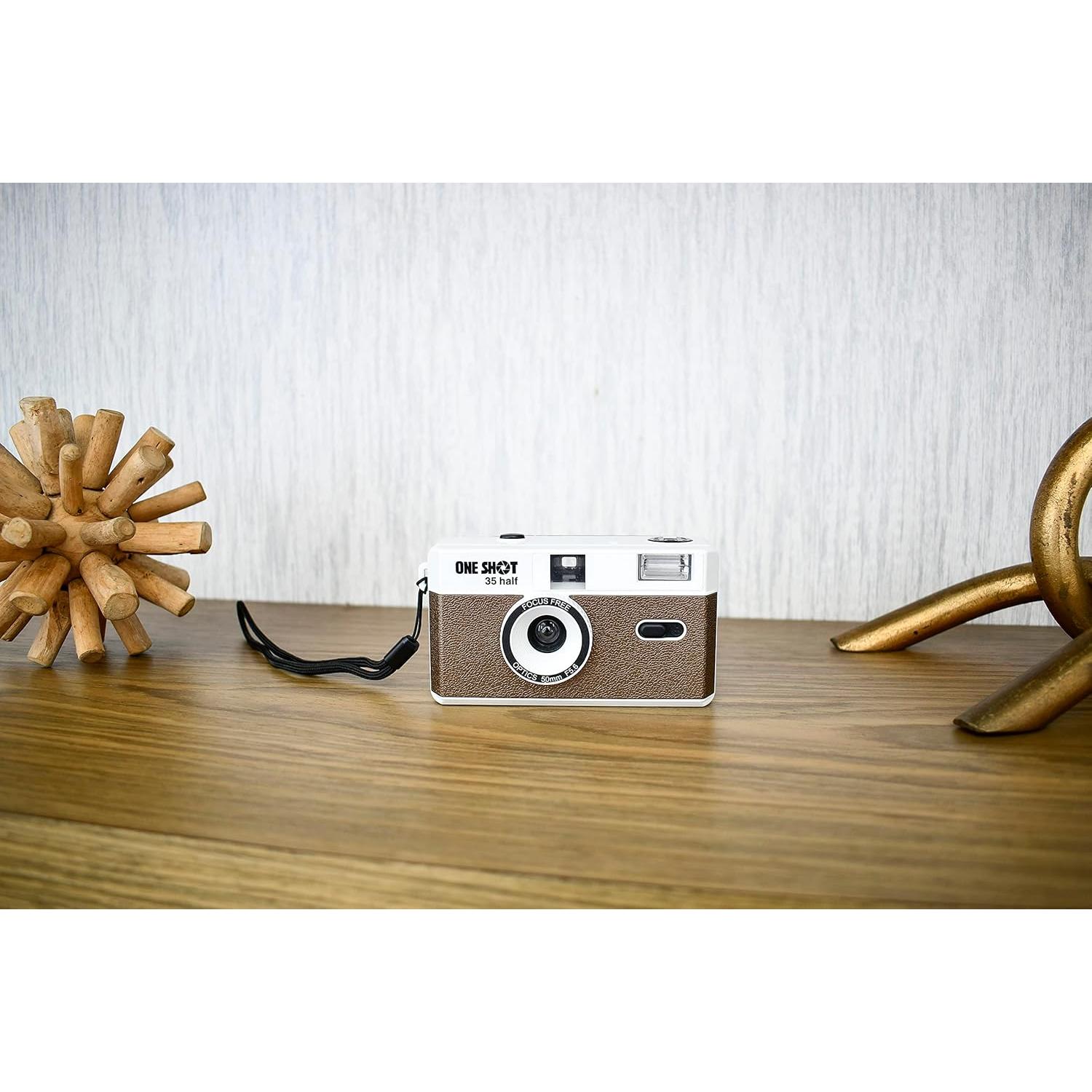 Cámara de película 1 Shot VF208H Marrón 35mm Reutilizable