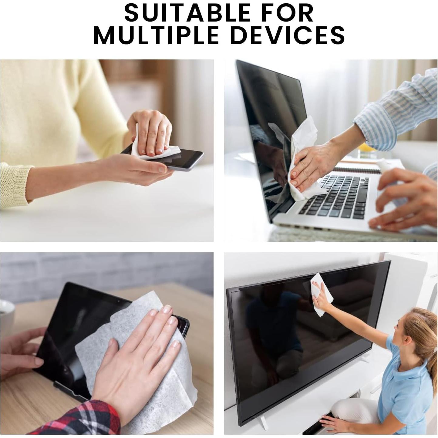 Limpiador Electrónico EVEO - 30 Toallitas + Paño Microfibra