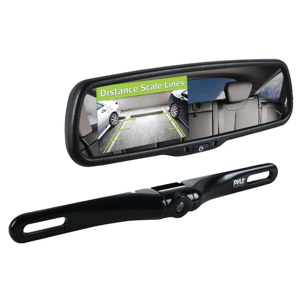 Kit Cámara y Monitor de Estacionamiento Pyle PLCM4550 4.3" LCD