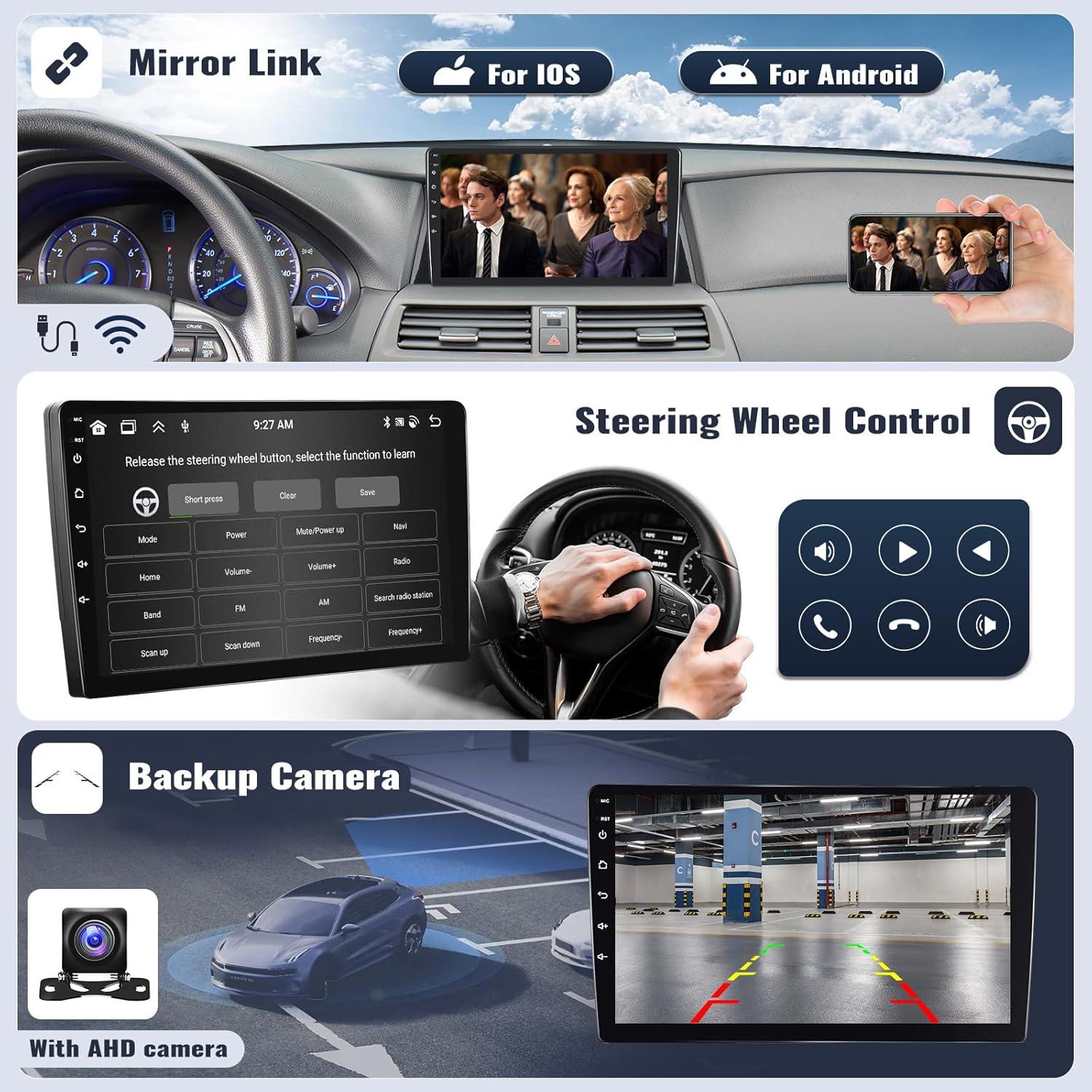 Estéreo de Coche Android SIXWIN 10.1" para Honda Accord 2008-2013