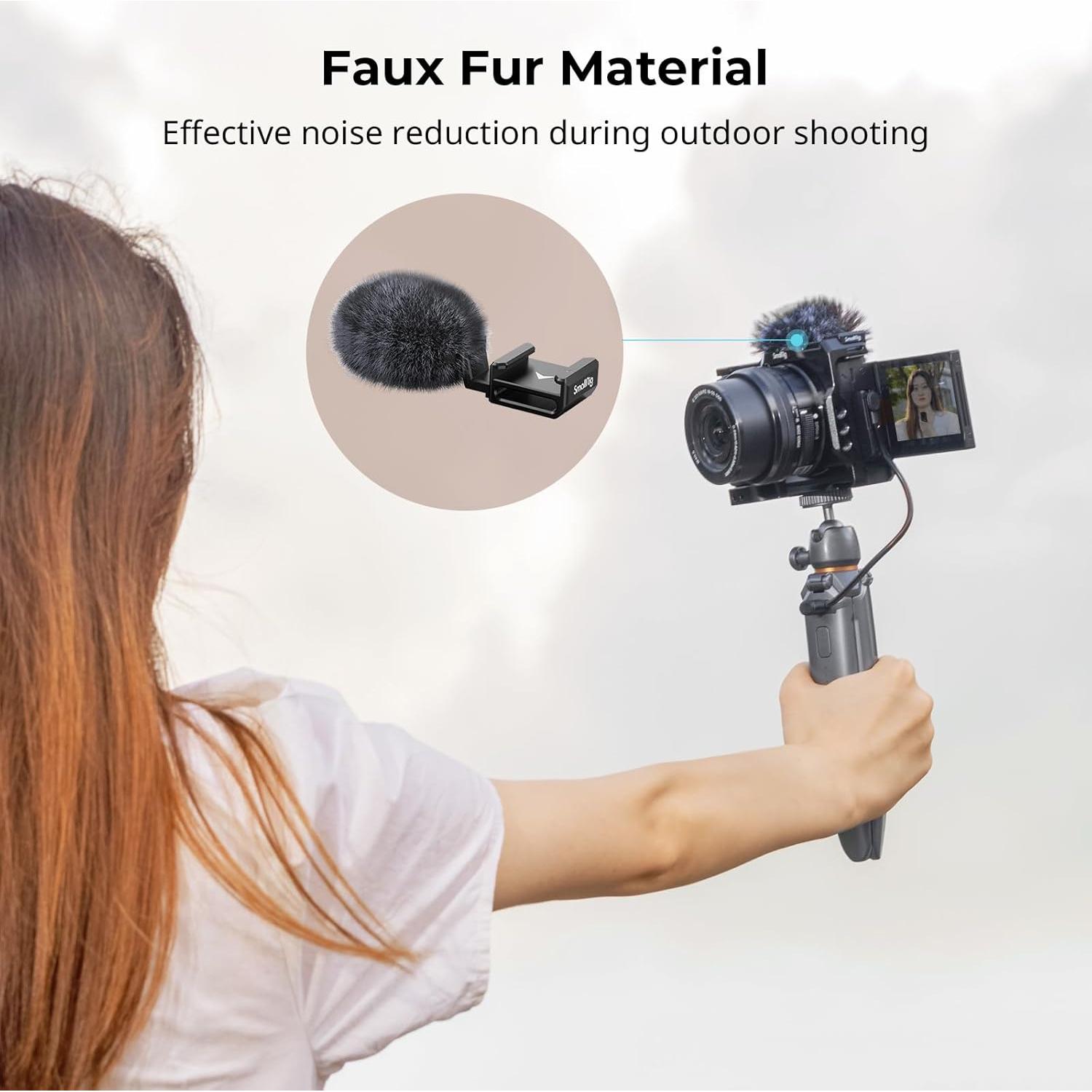 Adaptador de zapata fría SmallRig 3526 con parabrisas para Sony