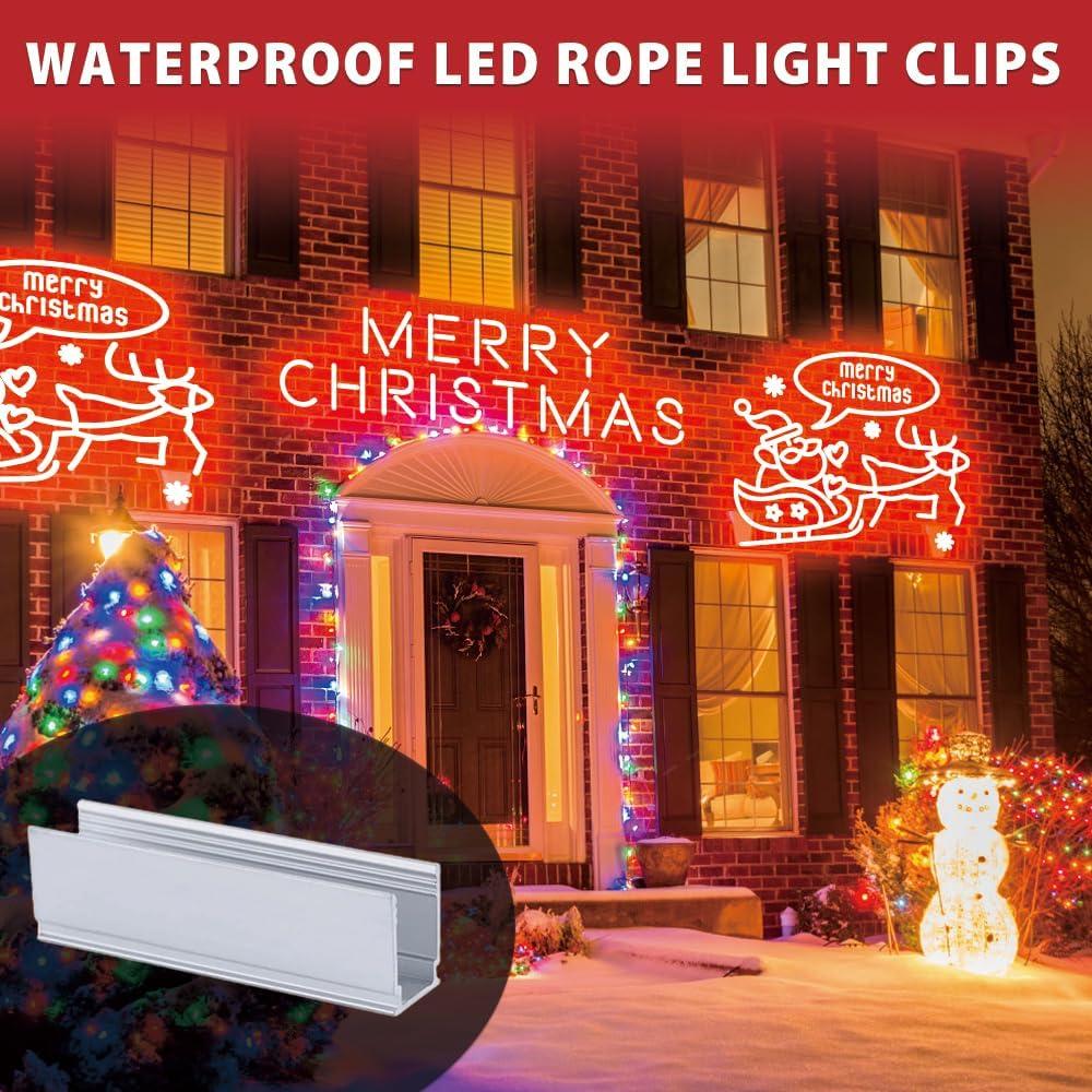 20 Clips de Luz de Cuerda LED Aluminio 8x16mm Adlkirg