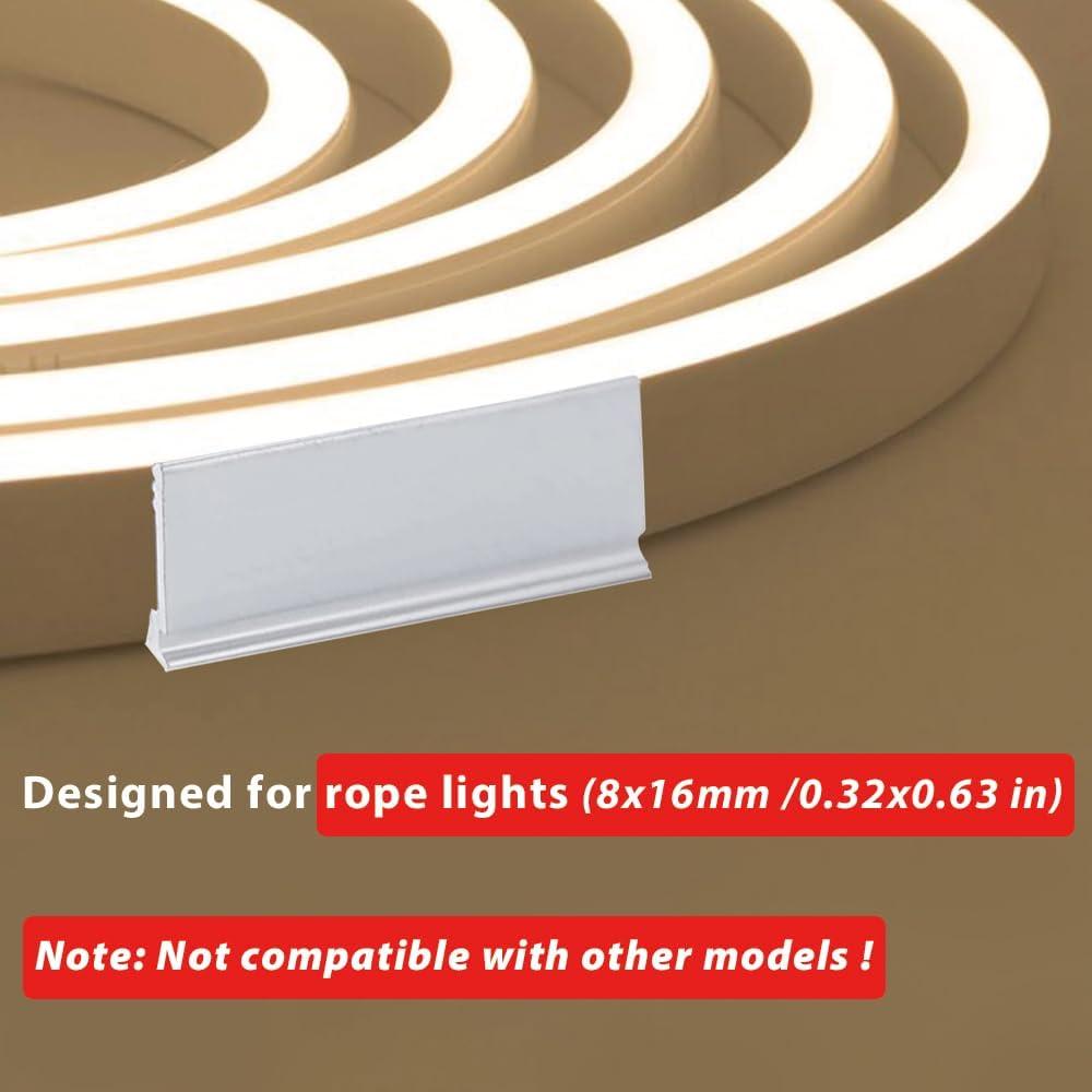 20 Clips de Luz de Cuerda LED Aluminio 8x16mm Adlkirg