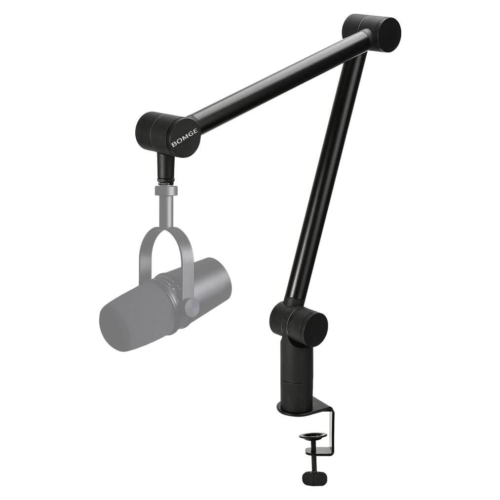 Soporte de Micrófono Boom BOMGE Ajustable 800mm Negro