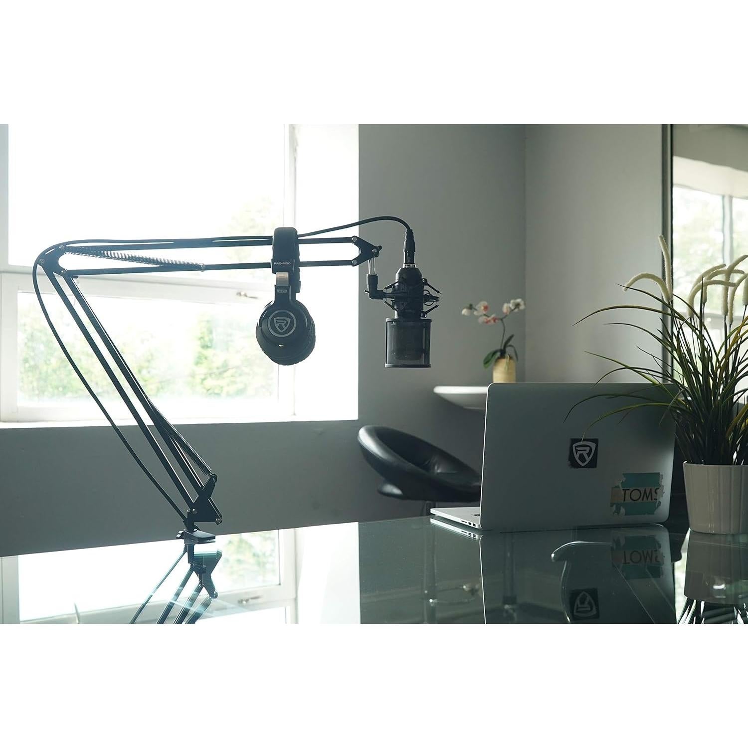 Filtro Pop Rockville RockPop Curve, Malla Curvada, 9 cm