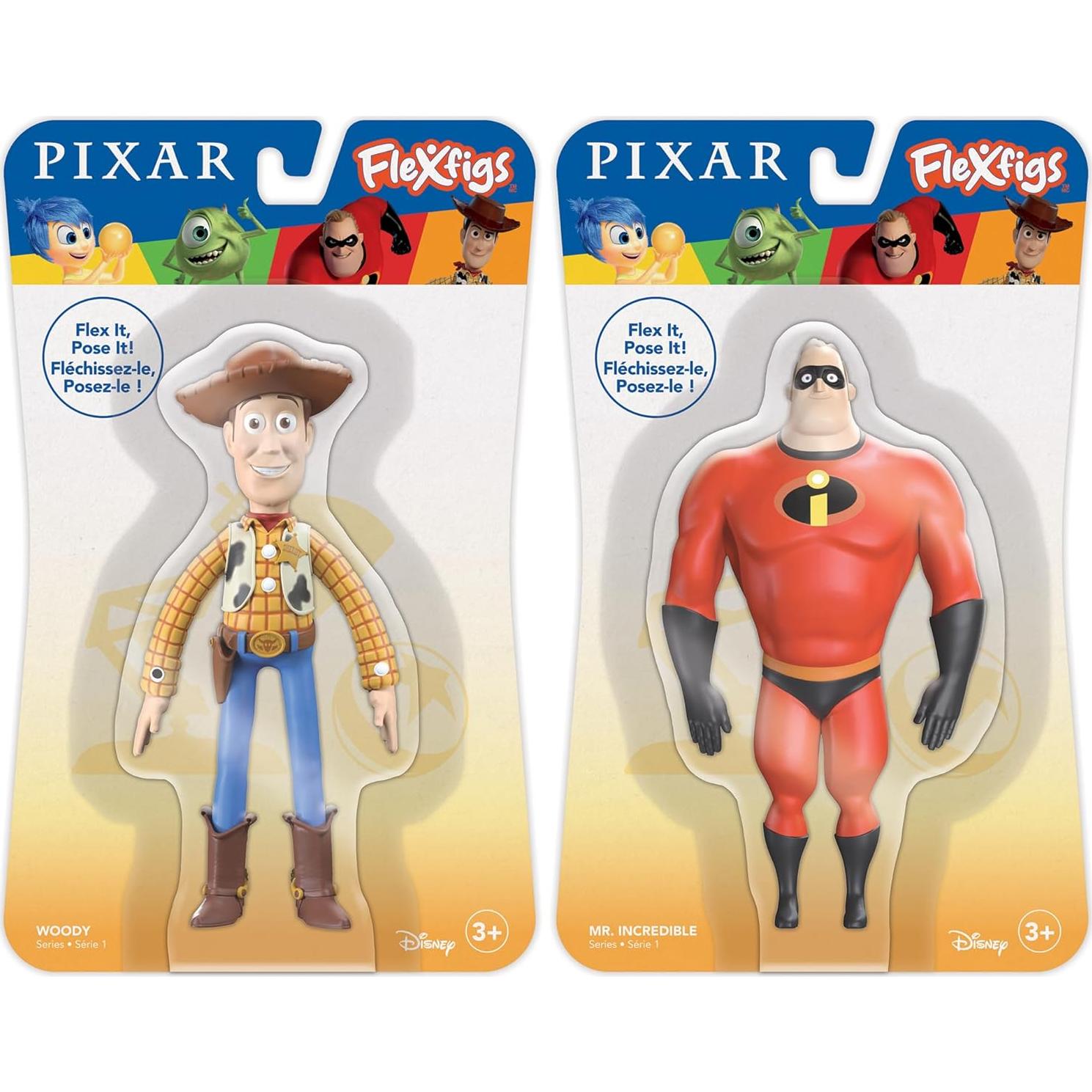 Figuras de Acción TCG Toys FleXfigs Woody y Mr. Increíble - 2 Piezas