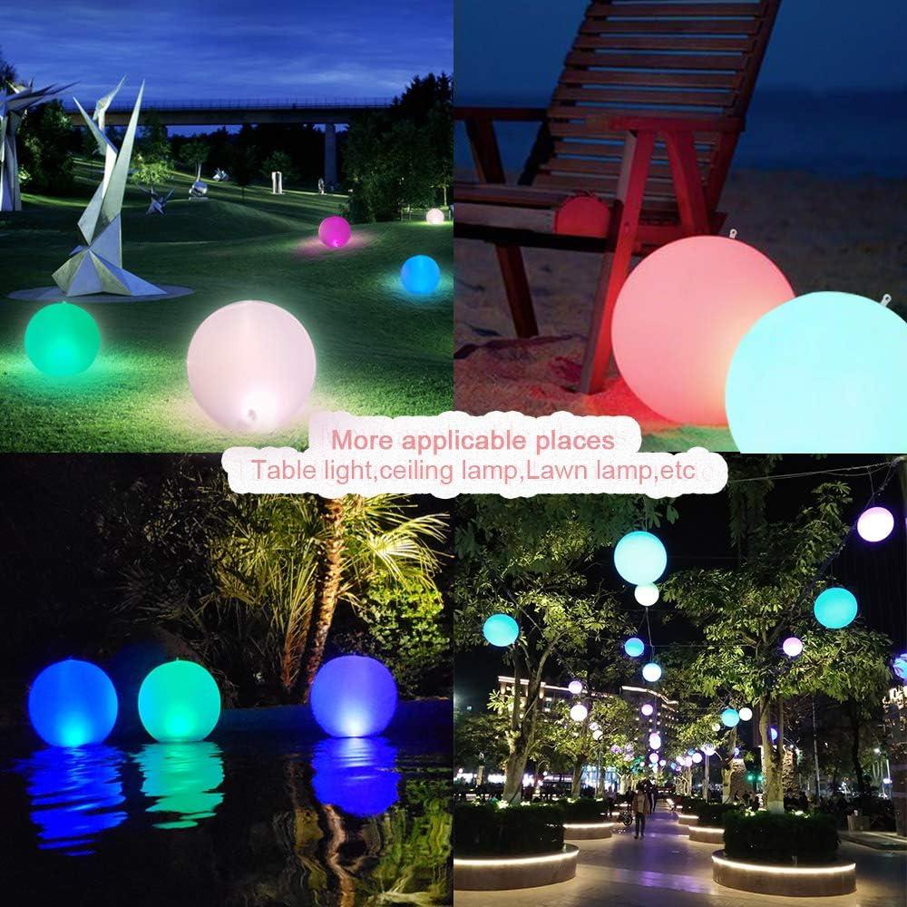 Luz Flotante Solar LED Esuper 4 PCS 35.56 cm IP68 Cambia Color
