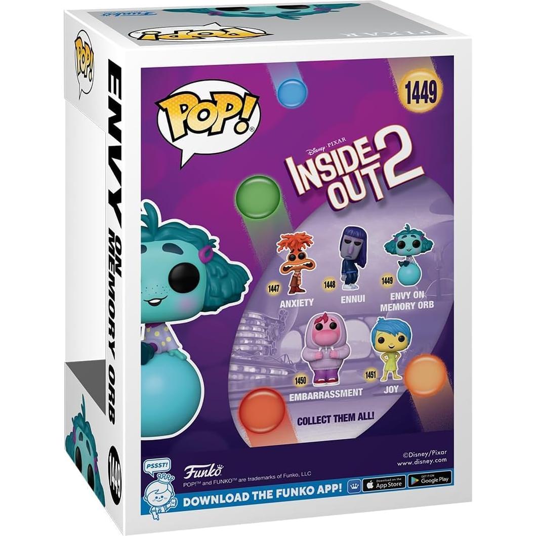 Figura de Vinilo Pop! Funko Inside Out 2 Envidia 9.5 cm