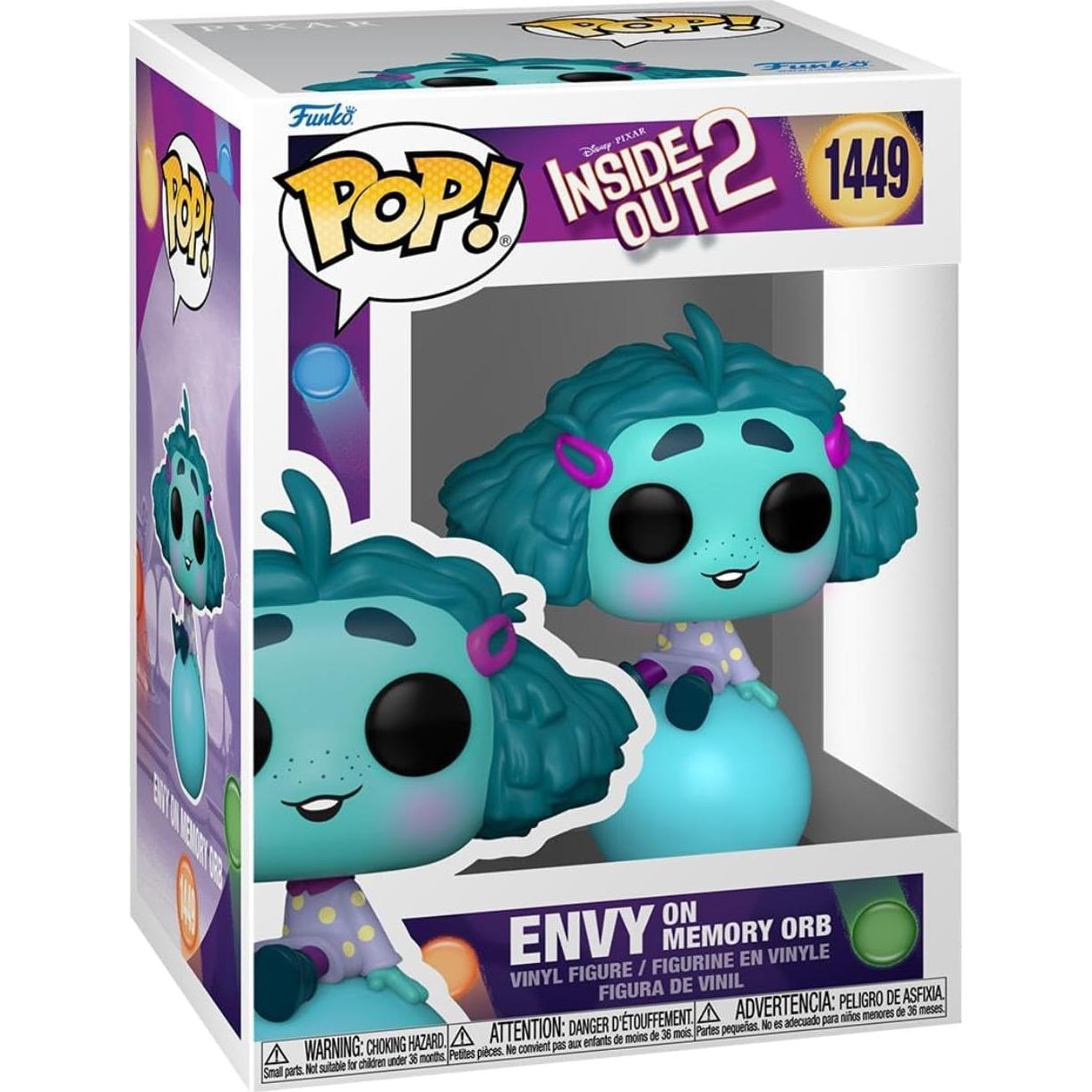 Figura de Vinilo Pop! Funko Inside Out 2 Envidia 9.5 cm