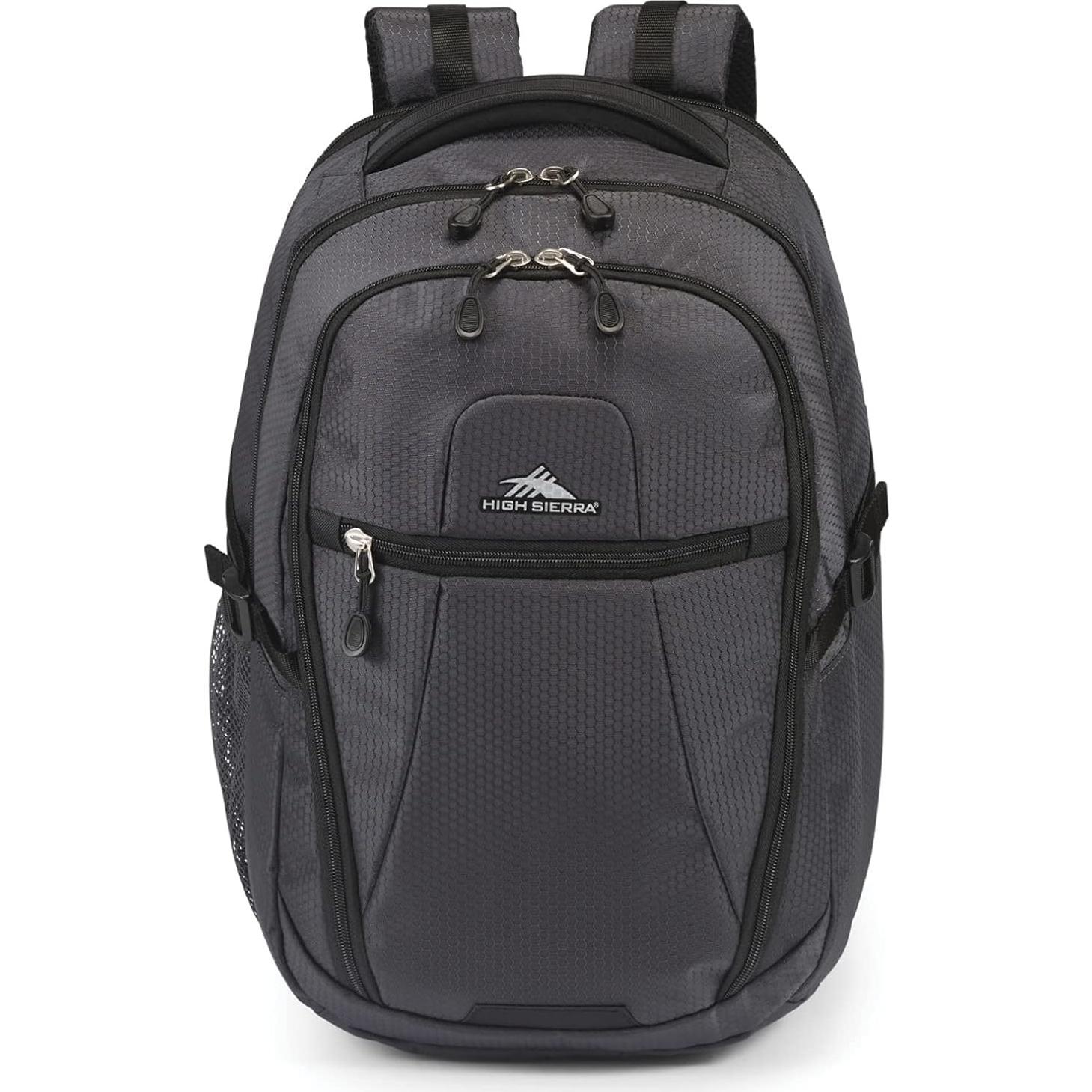 Mochila de Viaje High Sierra 30L Negro Mercurio con Compartimento para Laptop
