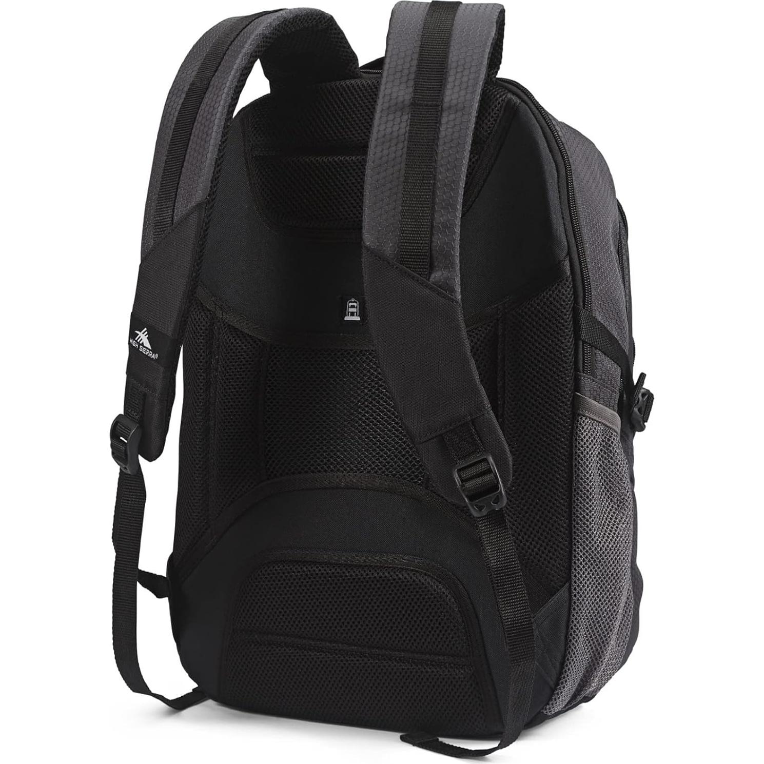 Mochila de Viaje High Sierra 30L Negro Mercurio con Compartimento para Laptop