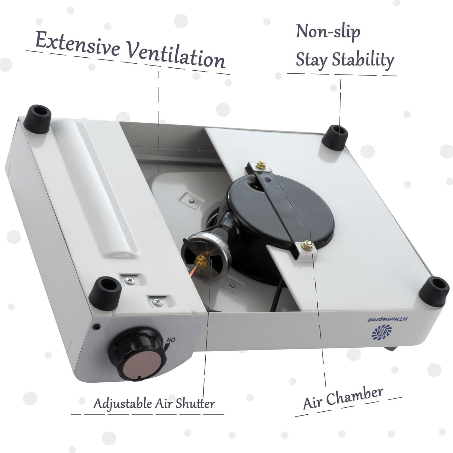 Estufa de Camping Portátil HTH HTHomeprod Butano 1.99 kg