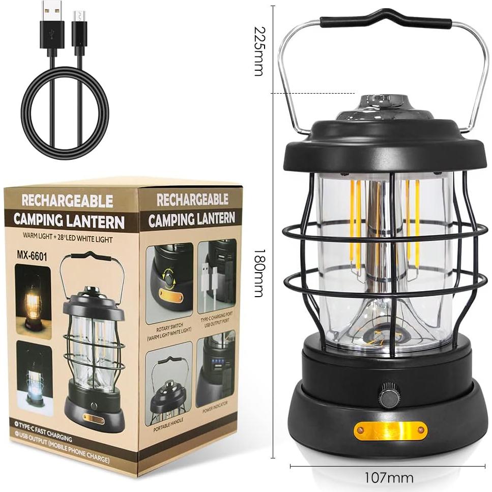 Linterna de Camping UniqueFire Recargable 1500LM 2 Modos