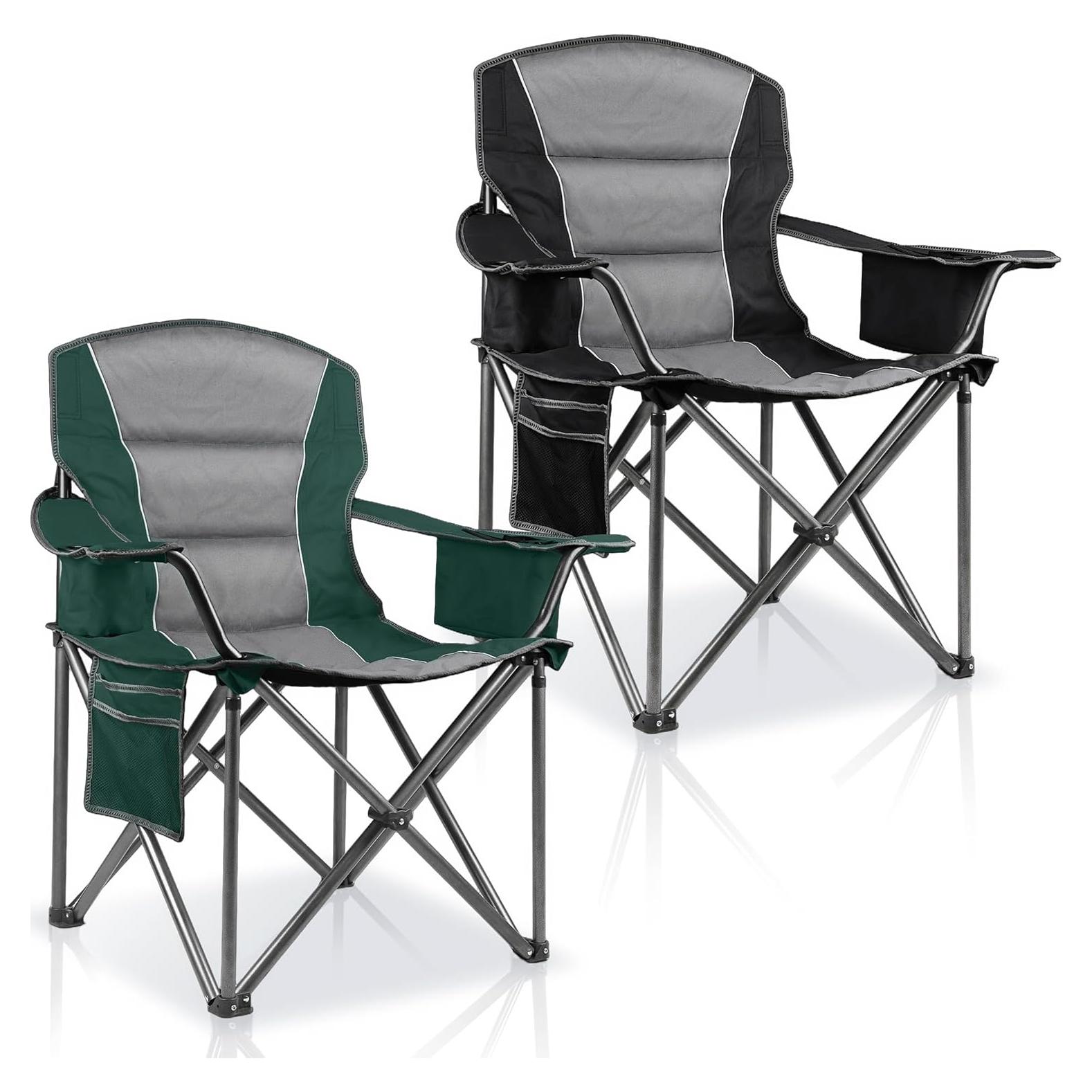 Paquete de 2 Sillas de Camping Plegables Colorsoul 204 kg