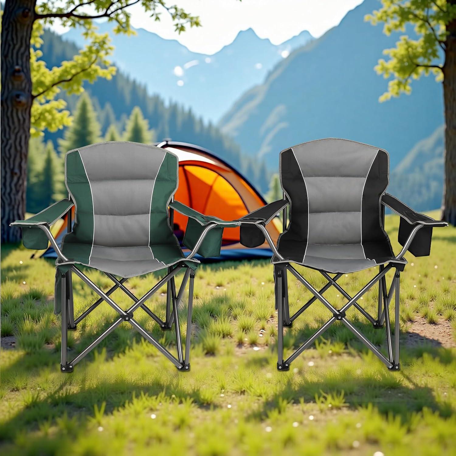 Paquete de 2 Sillas de Camping Plegables Colorsoul 204 kg