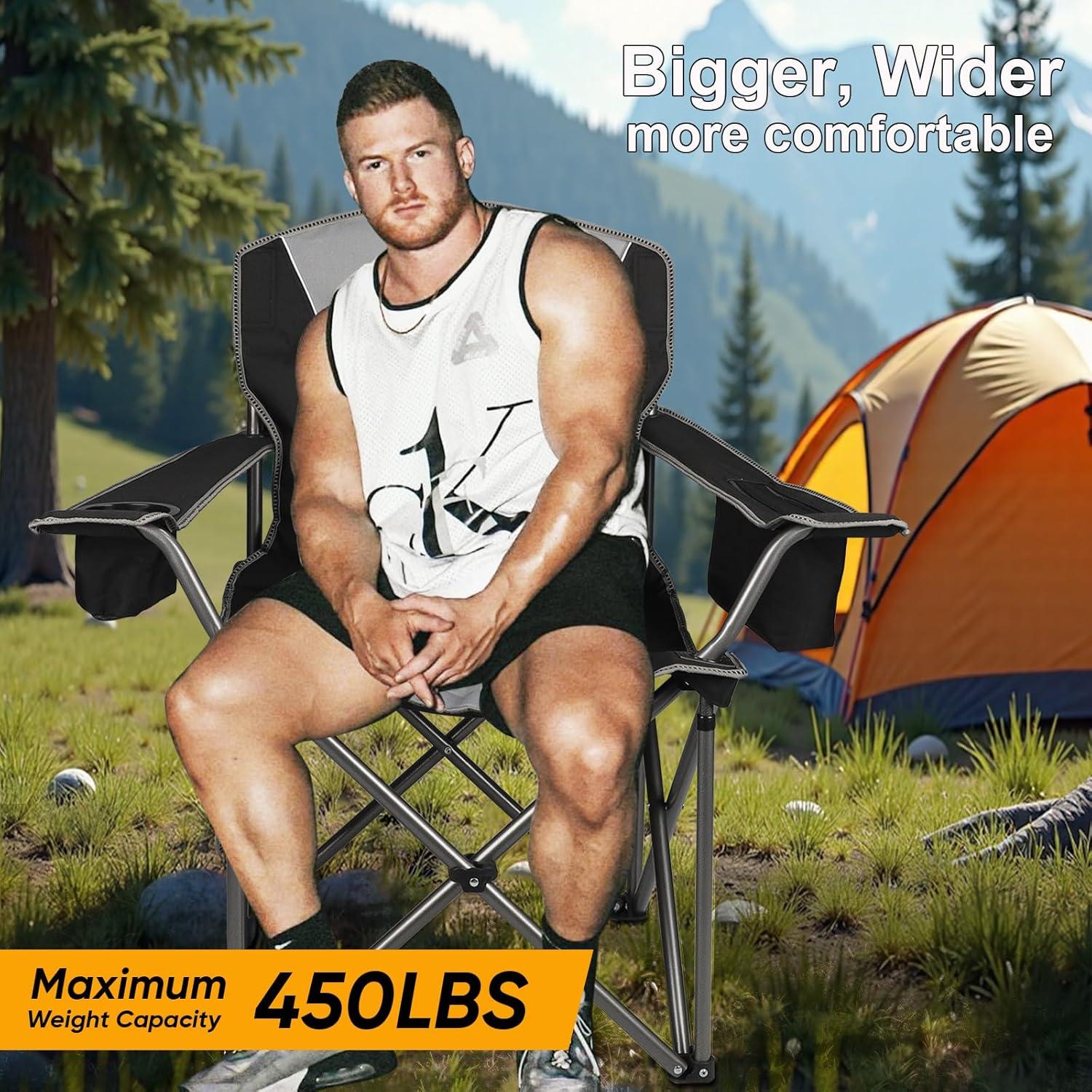 Paquete de 2 Sillas de Camping Plegables Colorsoul 204 kg