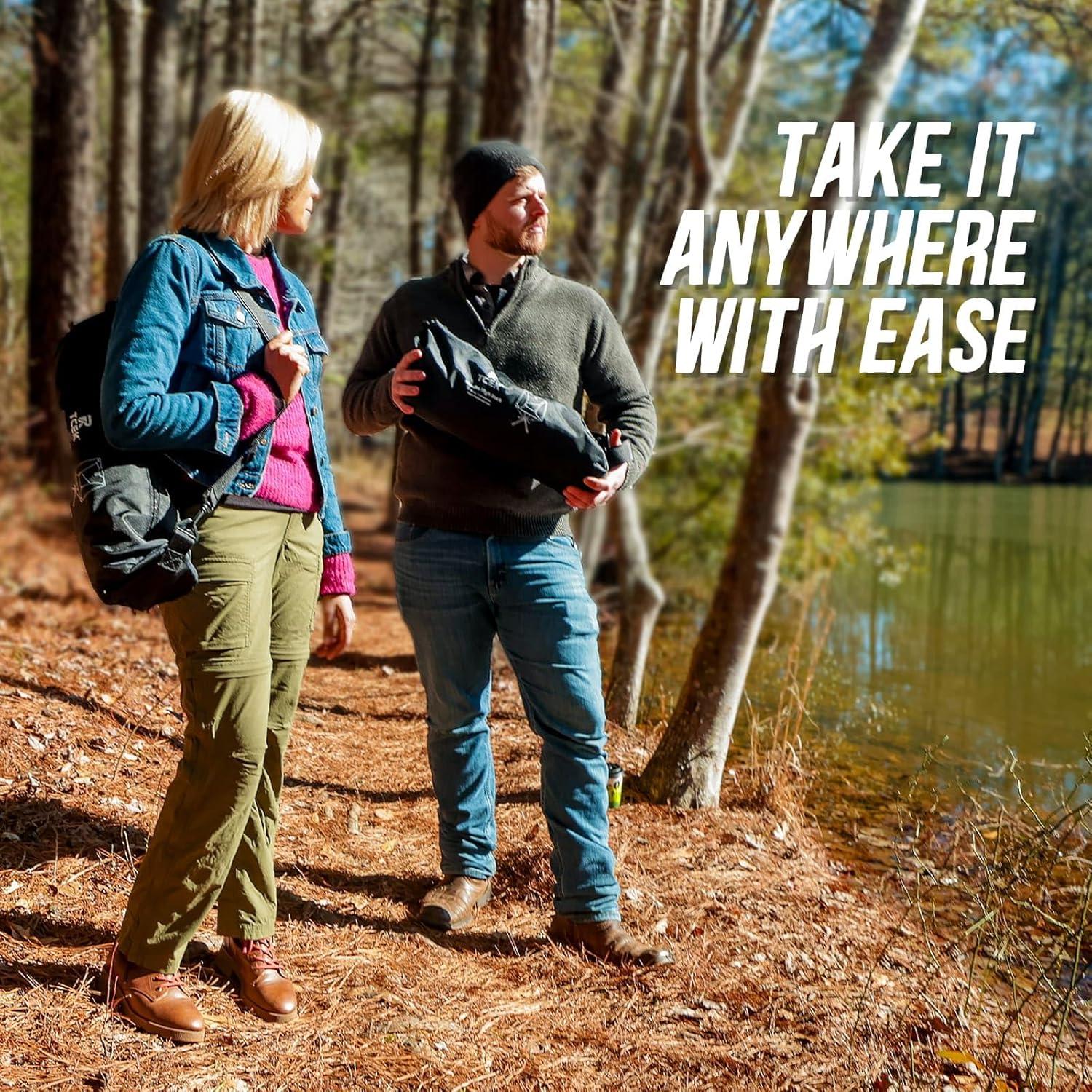 Silla de Camping Plegable TCEK Ajustable 2 Niveles 2.5 kg