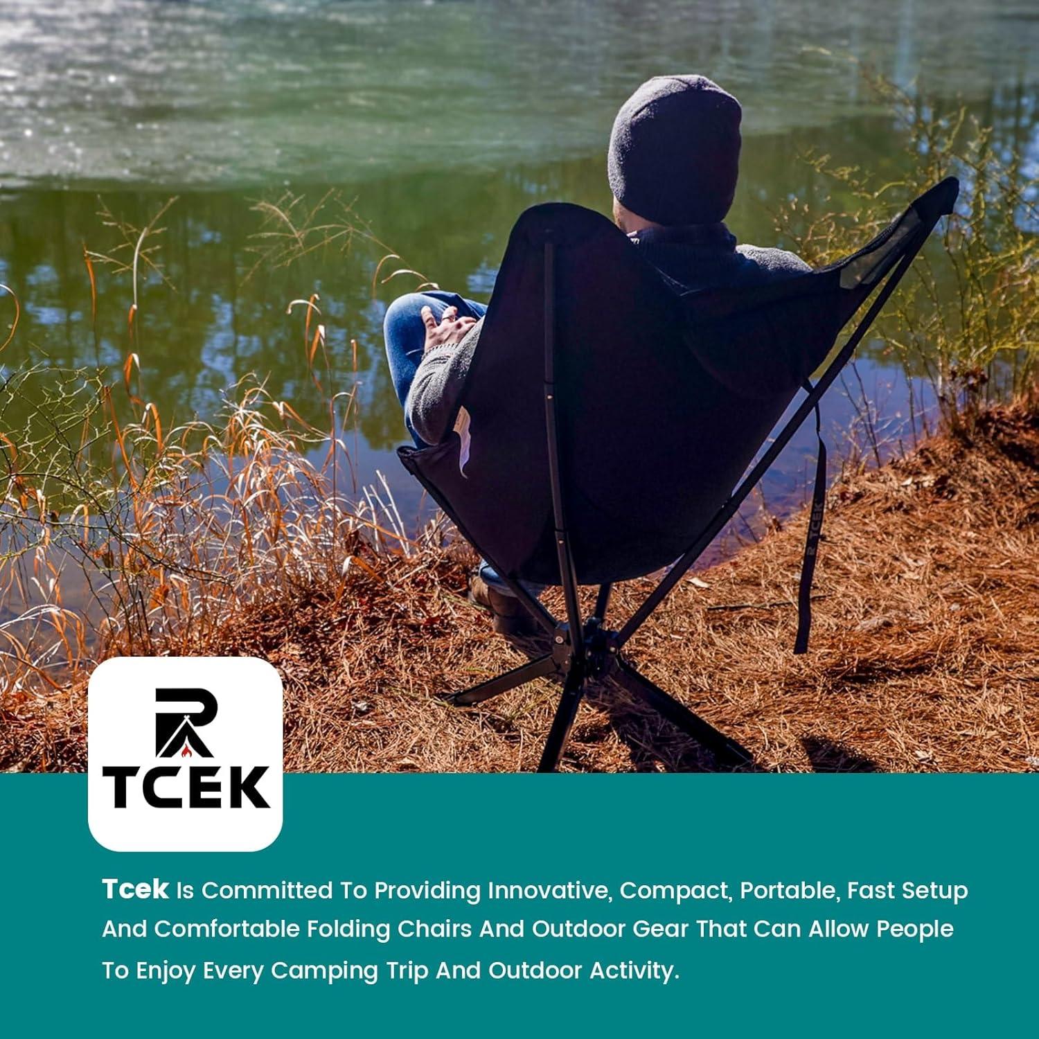 Silla de Camping Plegable TCEK Ajustable 2 Niveles 2.5 kg