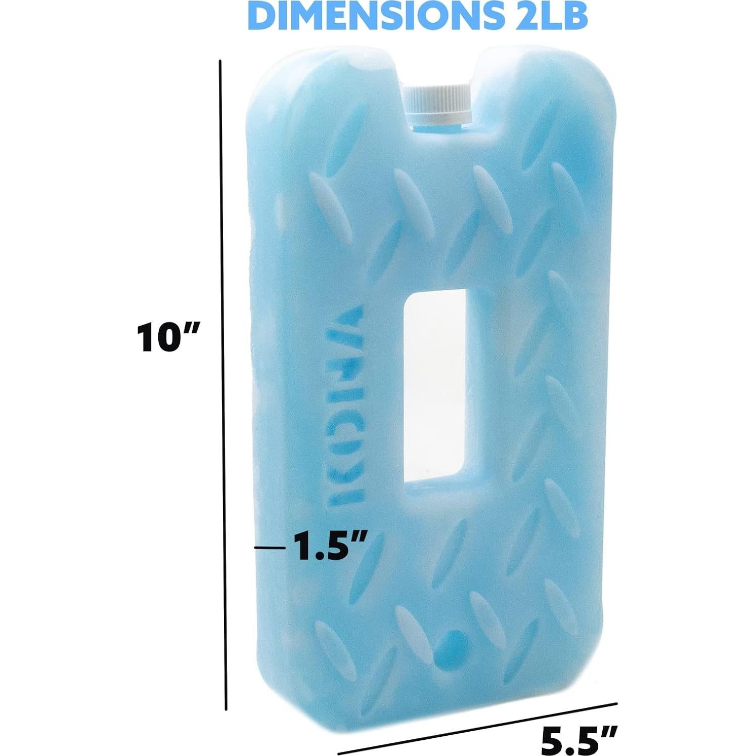 Paquete de Hielo Reutilizable Kona Azul - 2 Unidades 0.91 kg