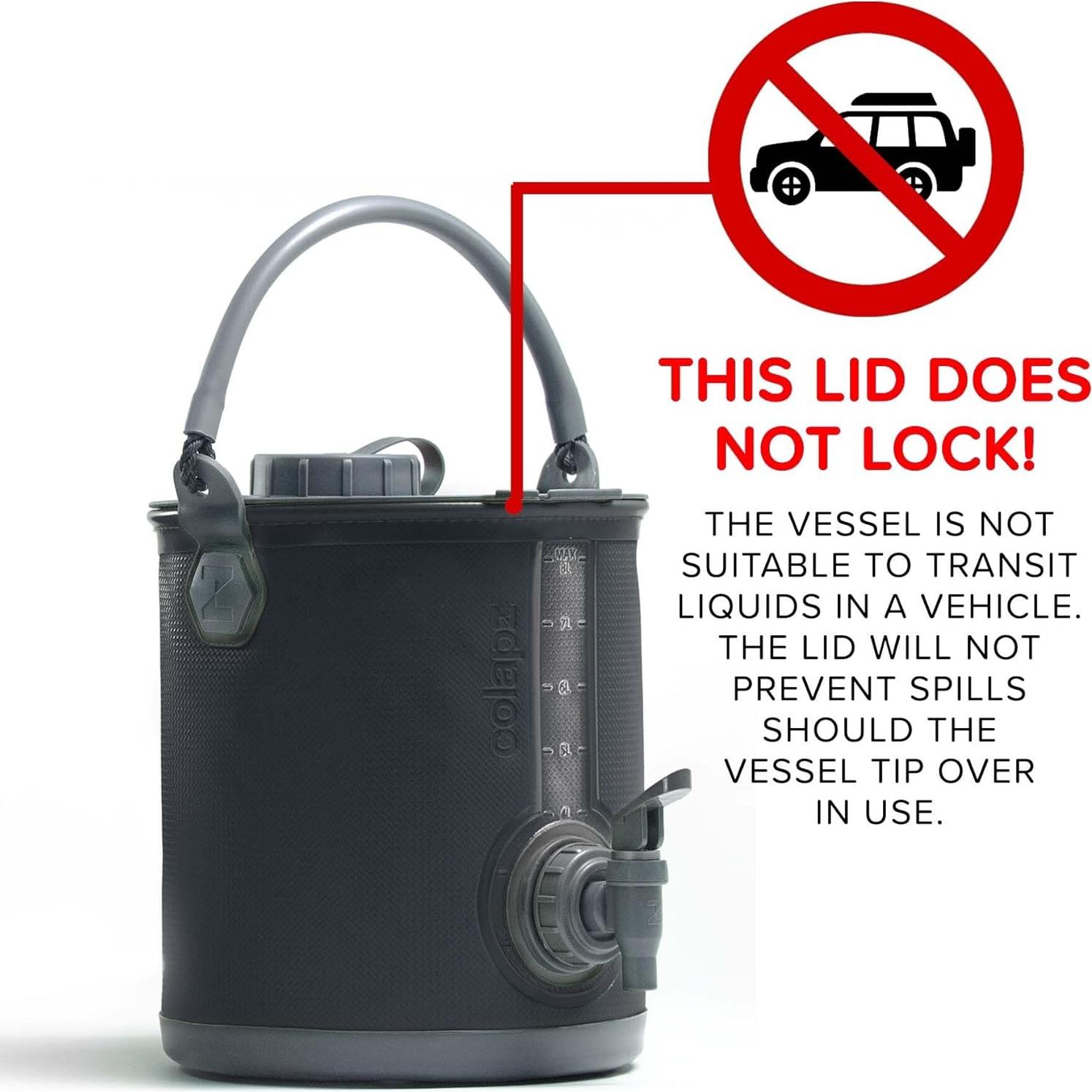 Contenedor de Agua Plegable Colapz 2-en-1 7.57L con Grifo