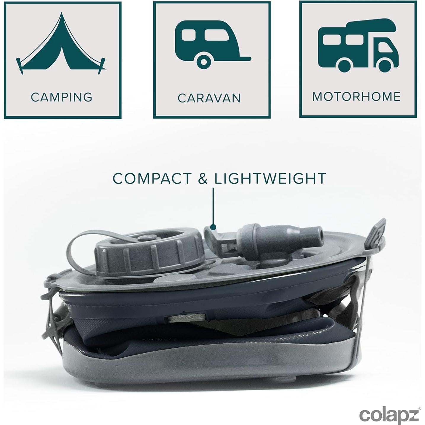 Contenedor de Agua Plegable Colapz 2-en-1 7.57L con Grifo