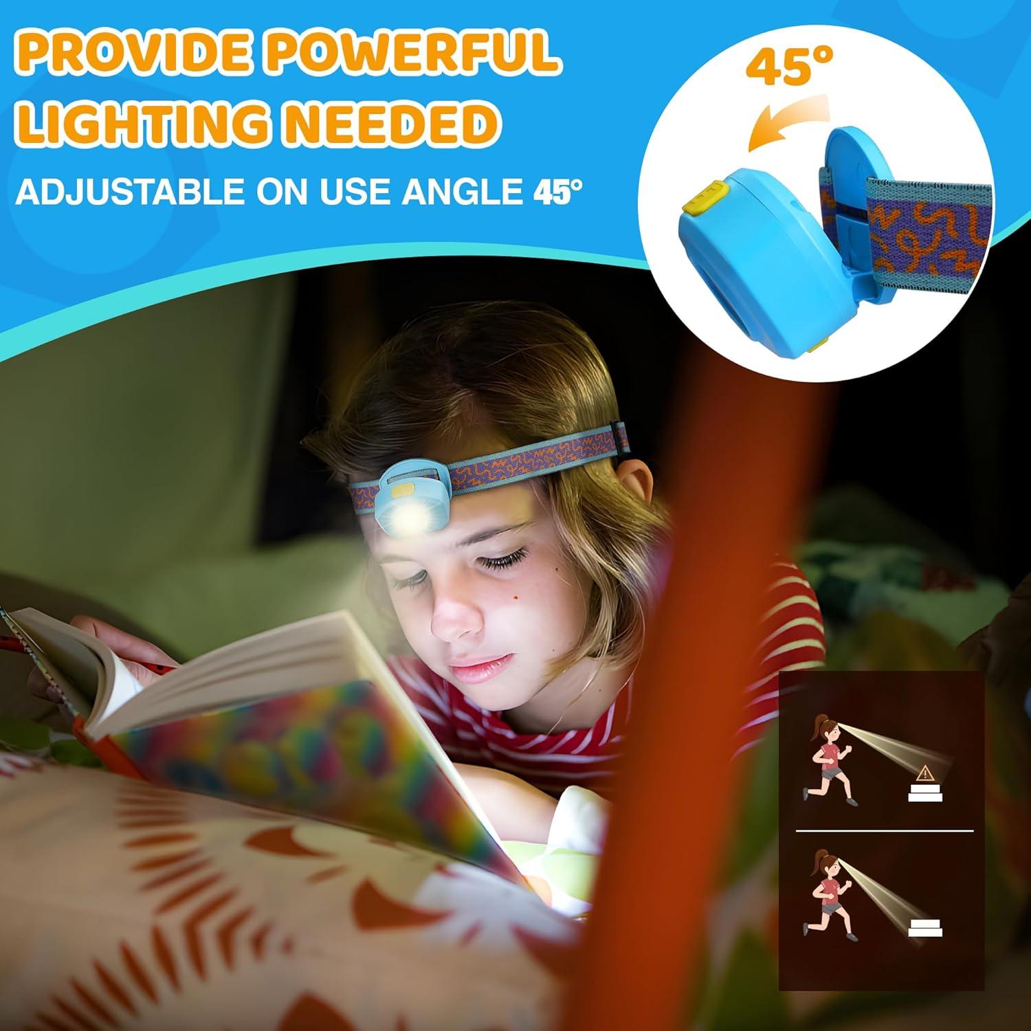 Linterna Frontal LED Recargable EverBrite para Niños RGB