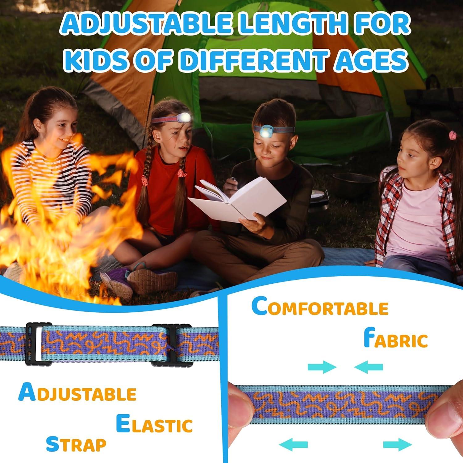 Linterna Frontal LED Recargable EverBrite para Niños RGB