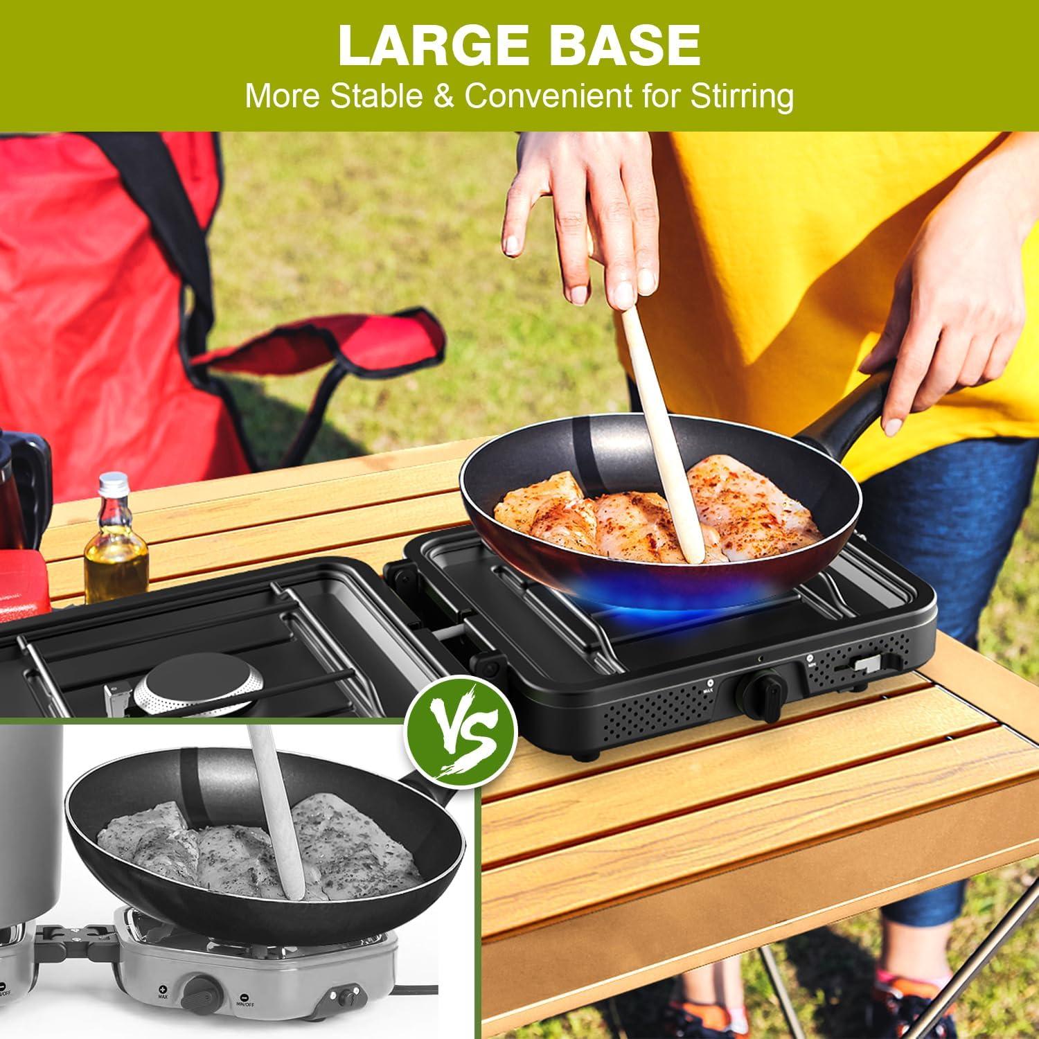 Estufa de Camping Cricosner 2 Quemadores Propano 17200 BTU