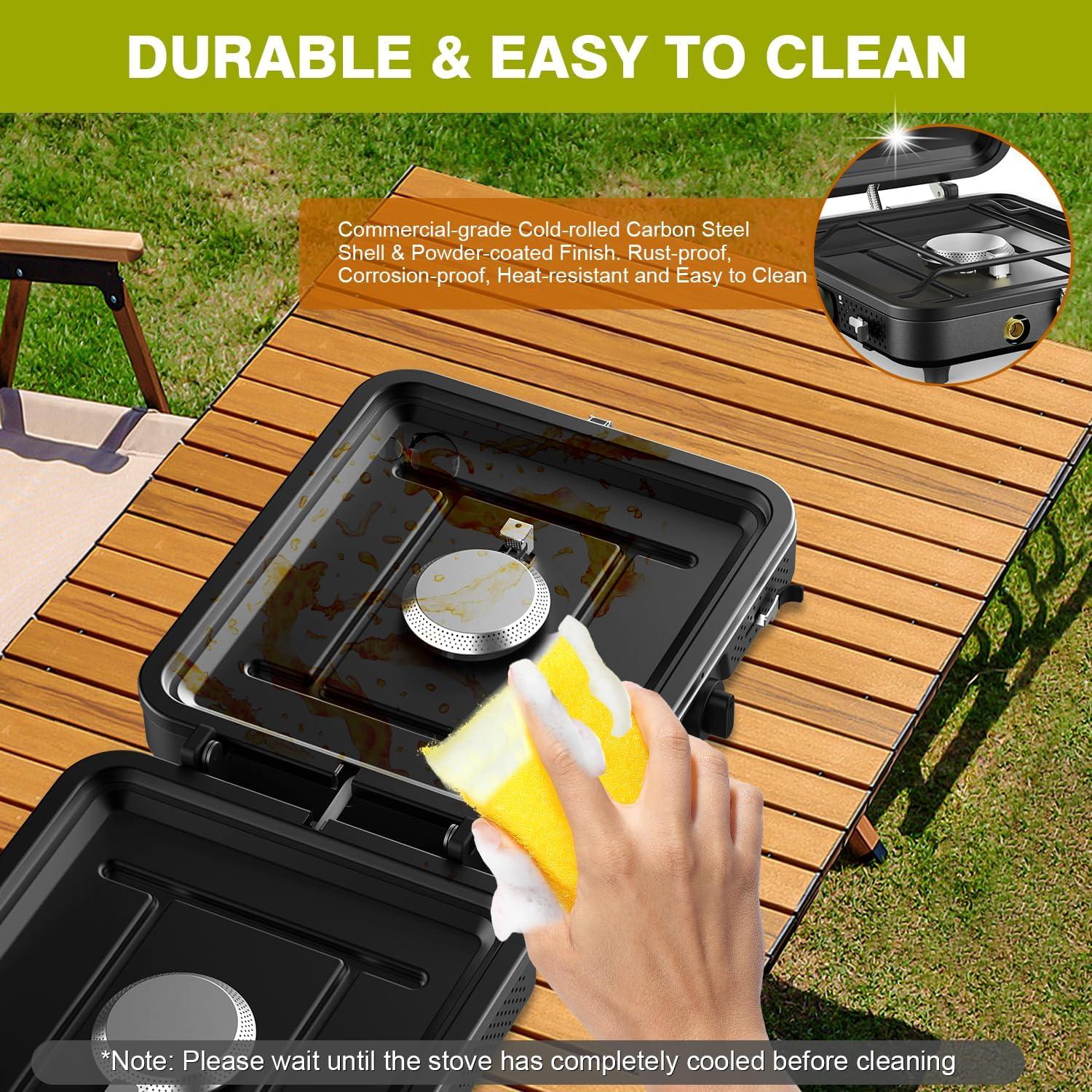 Estufa de Camping Cricosner 2 Quemadores Propano 17200 BTU