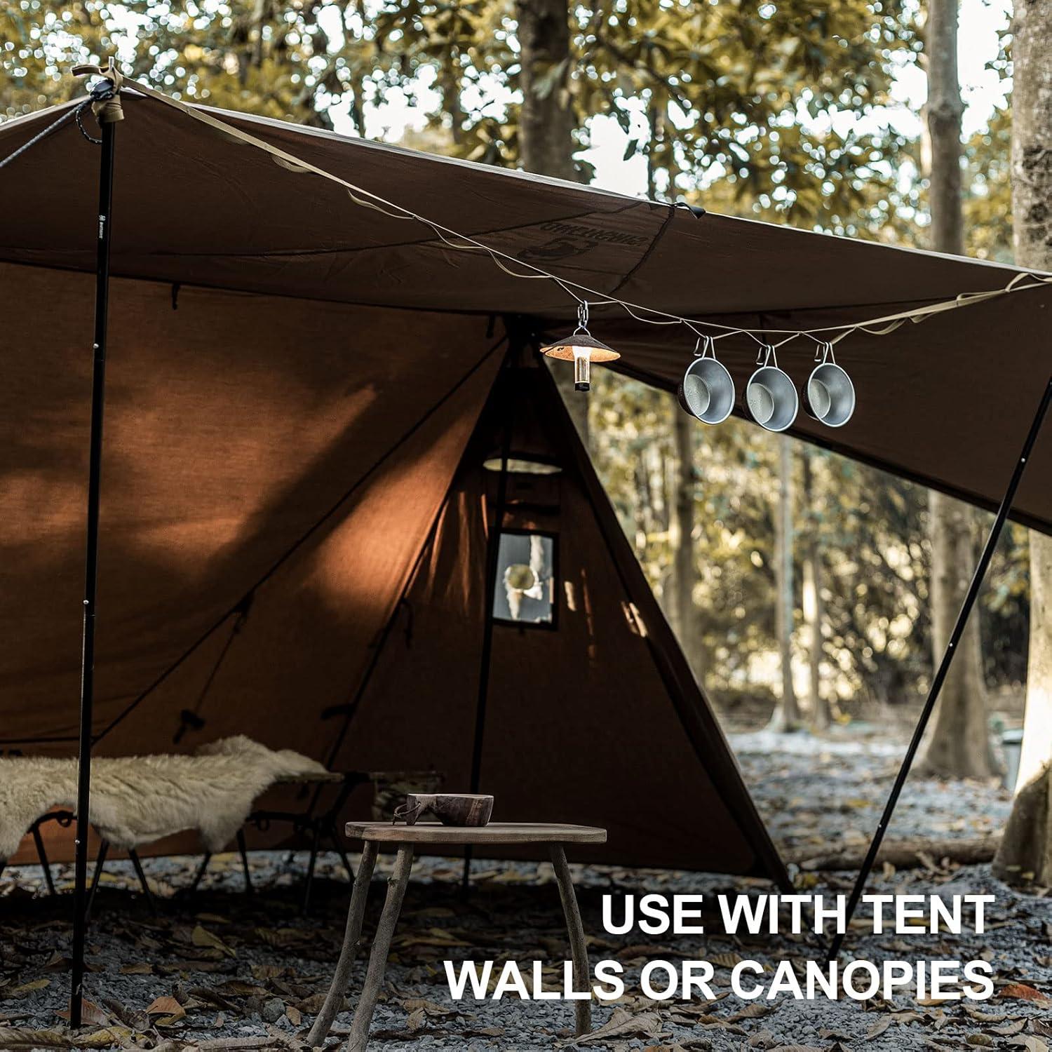 Cuerda de Camping OneTigris 3m con 19 Bucles Resistente