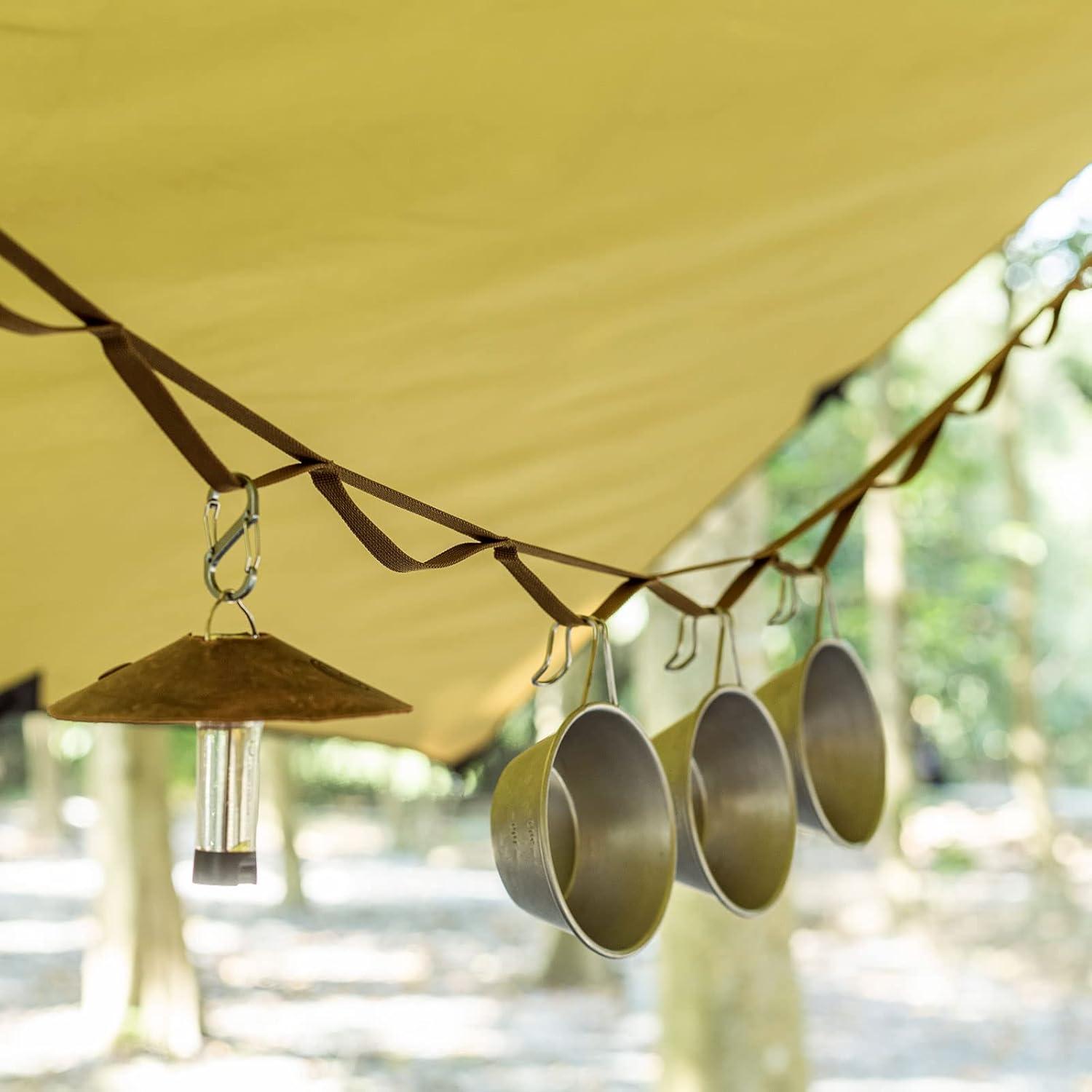 Cuerda de Camping OneTigris 3m con 19 Bucles Resistente