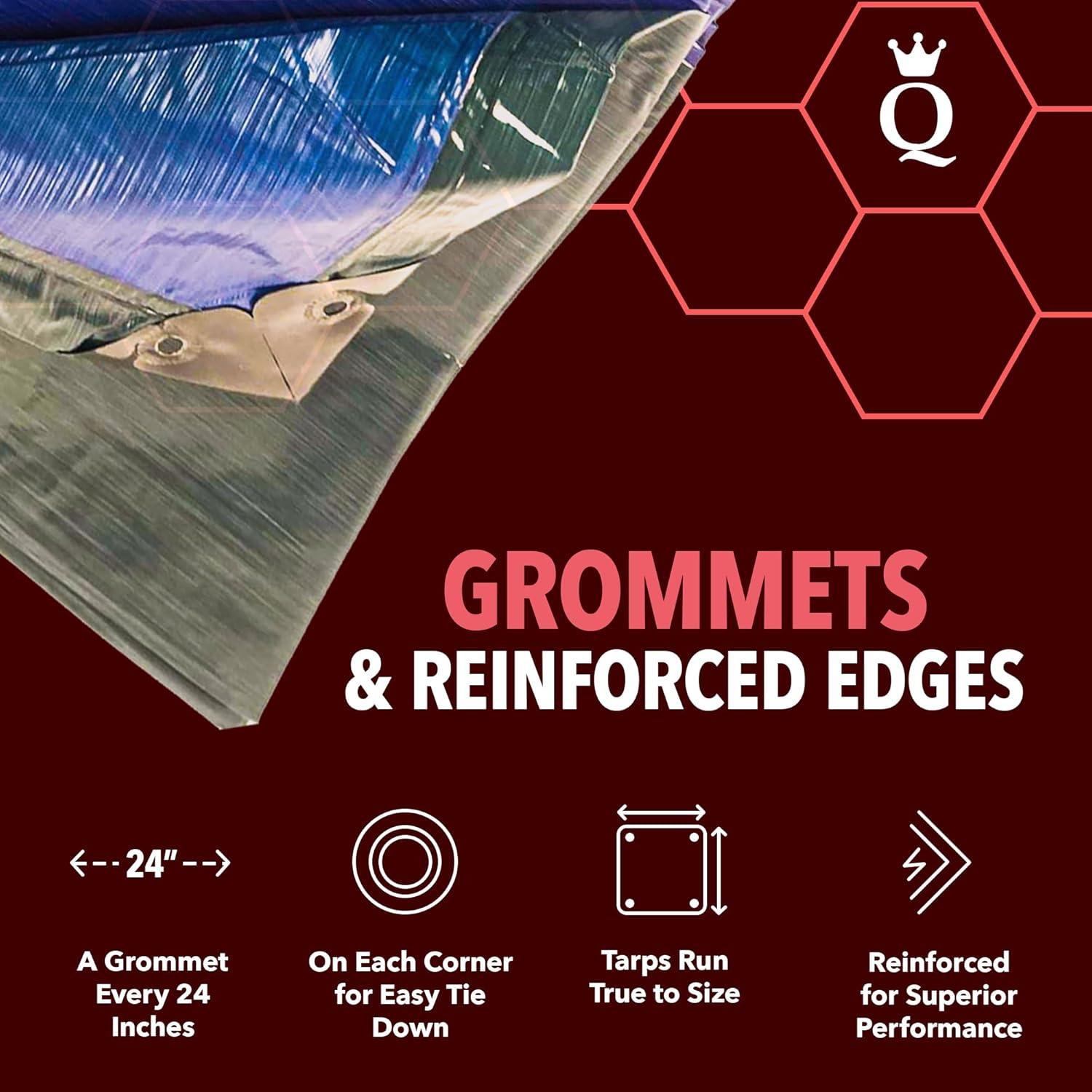 Lona Impermeable Reina de Lona 6x8m 120 GSM Azul/Verde