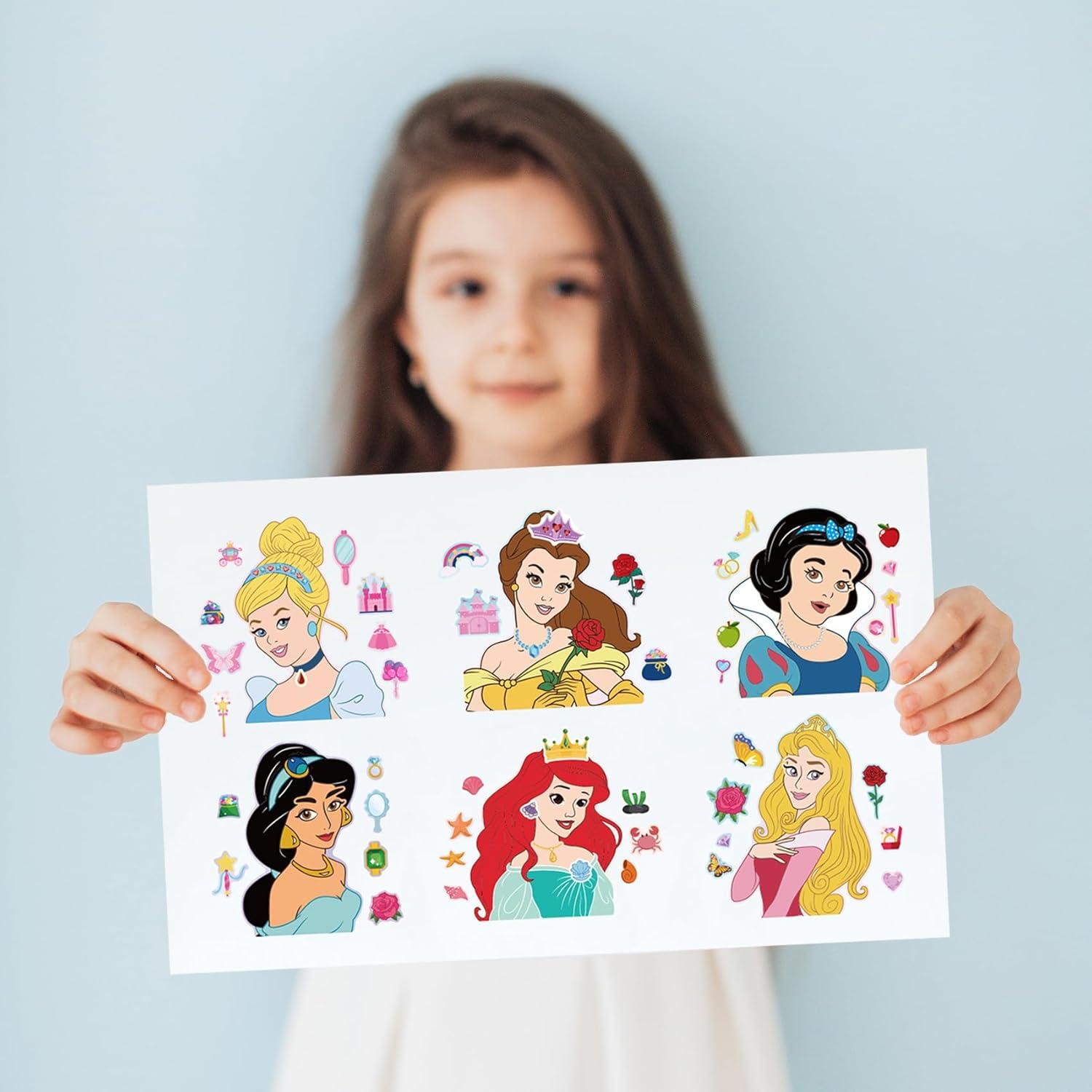 Stickers de Princesa para Hacer Caras - 12 Piezas MaoMaoCha