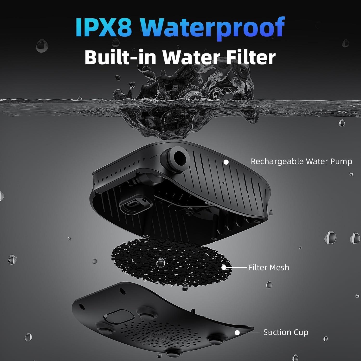 Ducha portátil de camping MORIKO A2501 8000mAh con cubo 20L