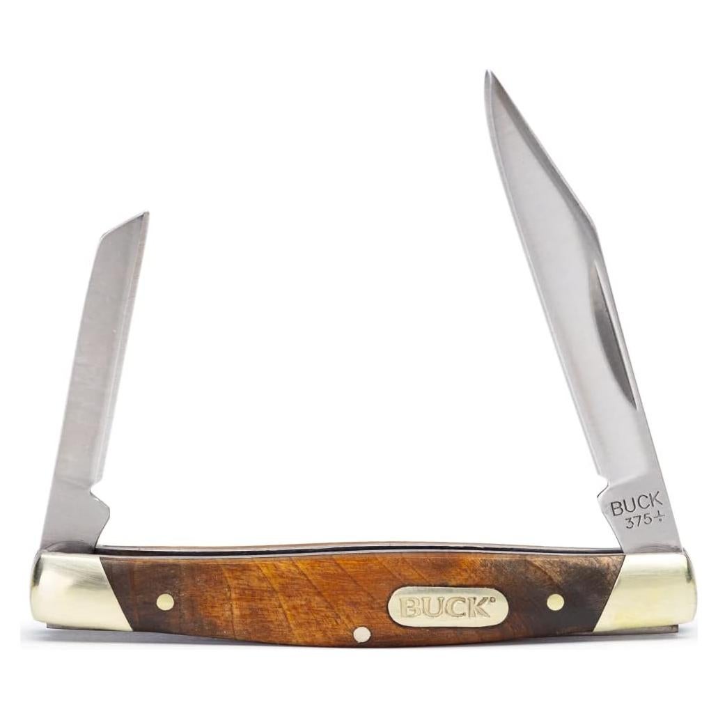 Cuchillo Plegable Buck Knives 375 Deuce 2 Cuchillas Madera
