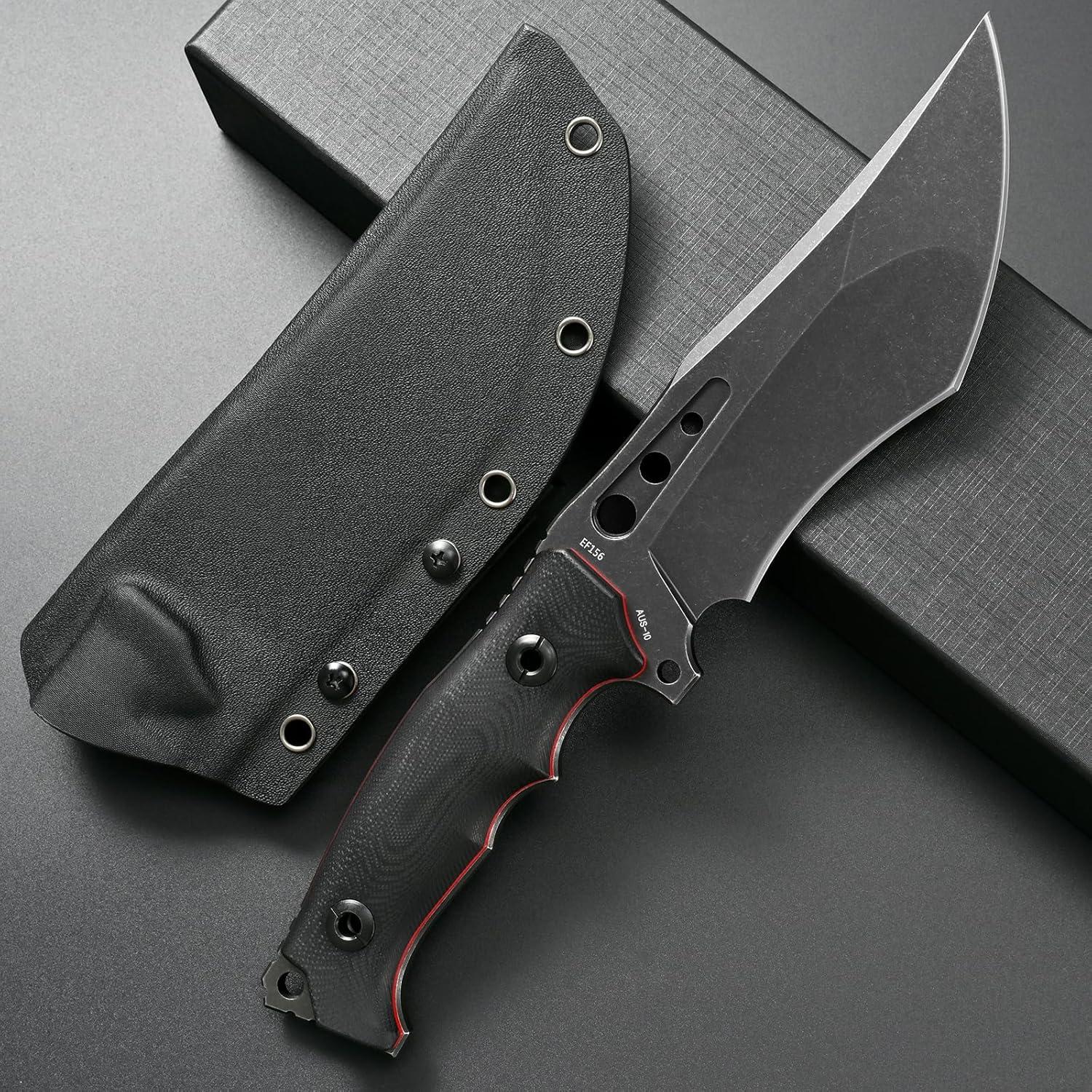 Cuchillo Fijo Eafengrow EF156 Acero AUS-10 Mango G10 15.3 cm